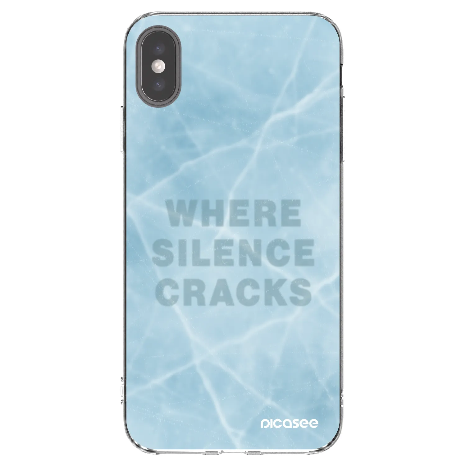 Picasee átlátszó szilikon tok az alábbi mobiltelefonokra Apple iPhone XS Max - SILENCE