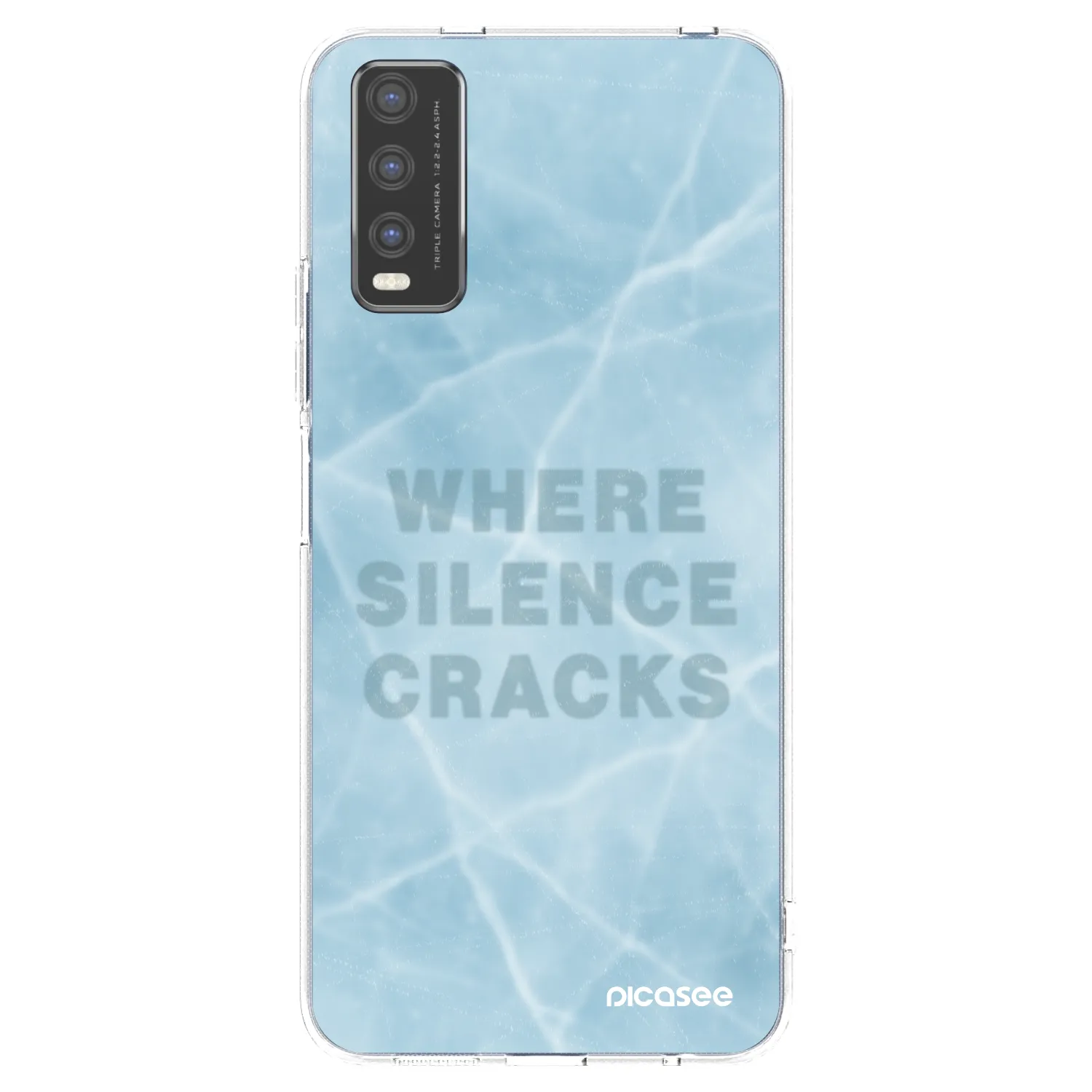 Picasee átlátszó szilikon tok az alábbi mobiltelefonokra Vivo Y20s - SILENCE