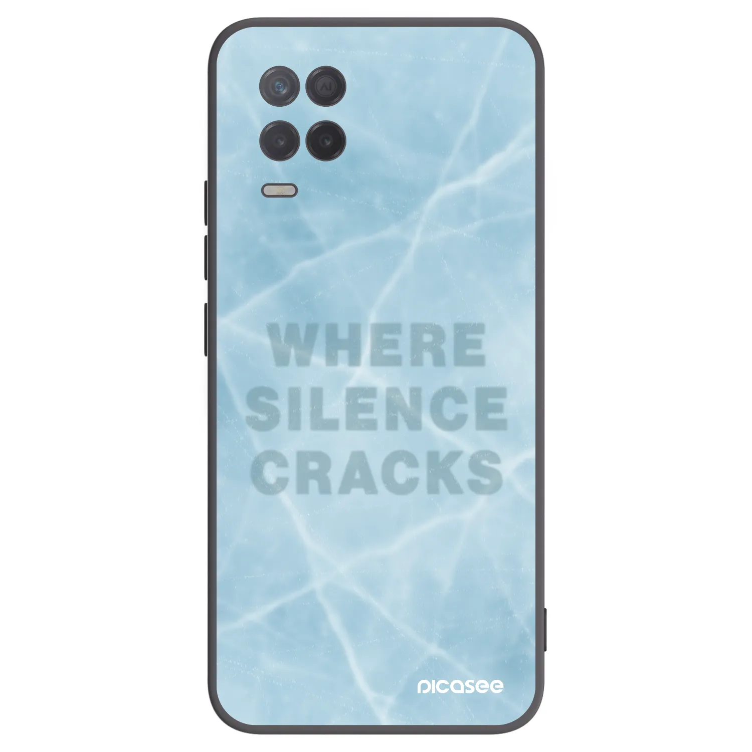 Picasee fekete szilikon tok az alábbi mobiltelefonokra Realme 8 5G - SILENCE
