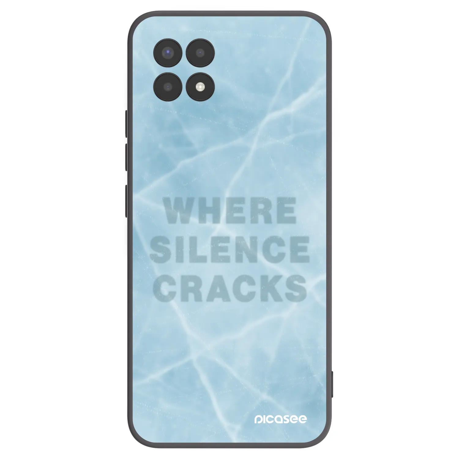 Picasee fekete szilikon tok az alábbi mobiltelefonokra Realme 8i - SILENCE