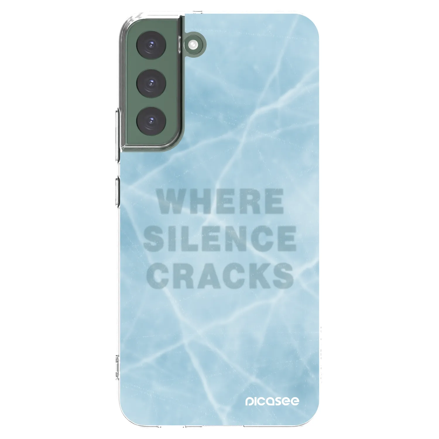 Picasee átlátszó szilikon tok az alábbi mobiltelefonokra Samsung Galaxy S22+ 5G - SILENCE