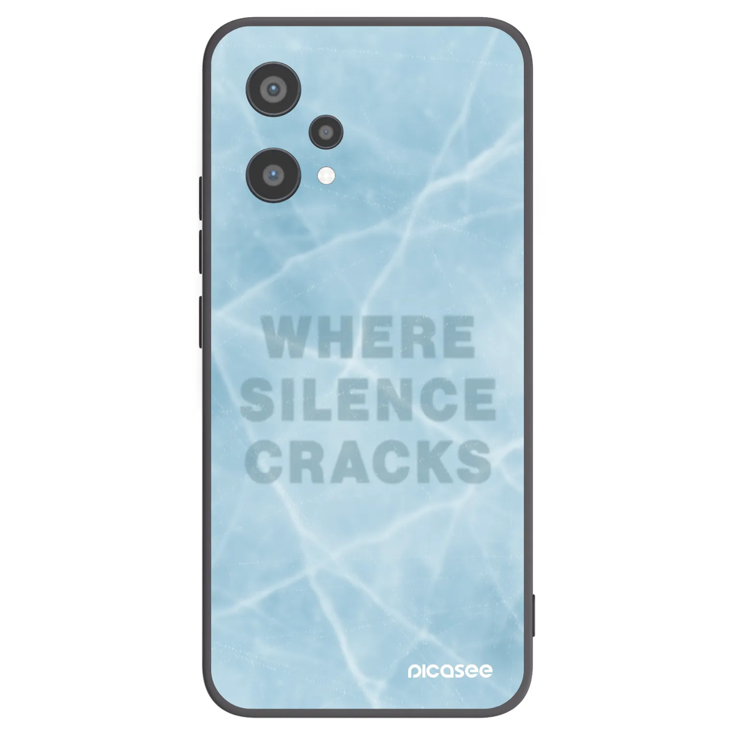 Picasee fekete szilikon tok az alábbi mobiltelefonokra Realme 9 Pro 5G - SILENCE