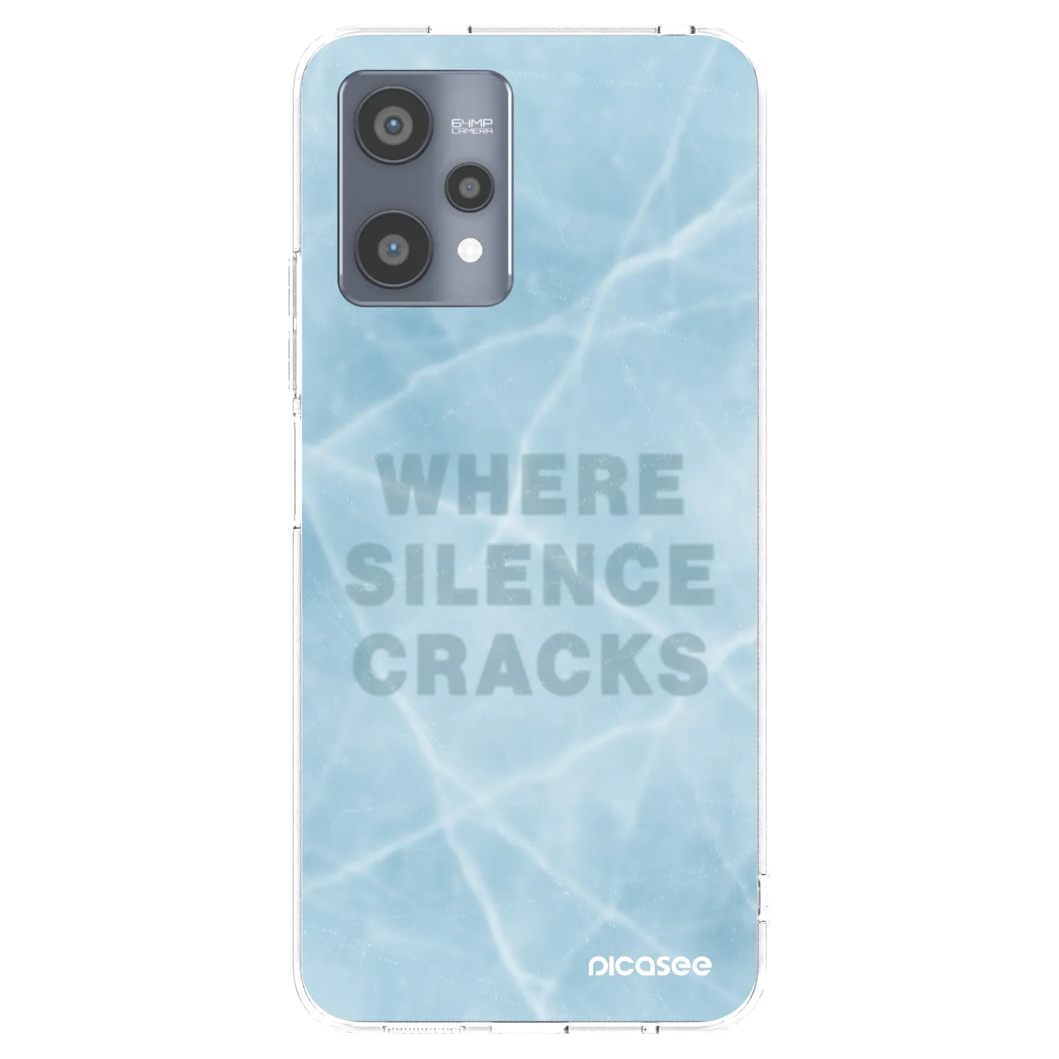 Picasee átlátszó szilikon tok az alábbi mobiltelefonokra Realme 9 Pro 5G - SILENCE