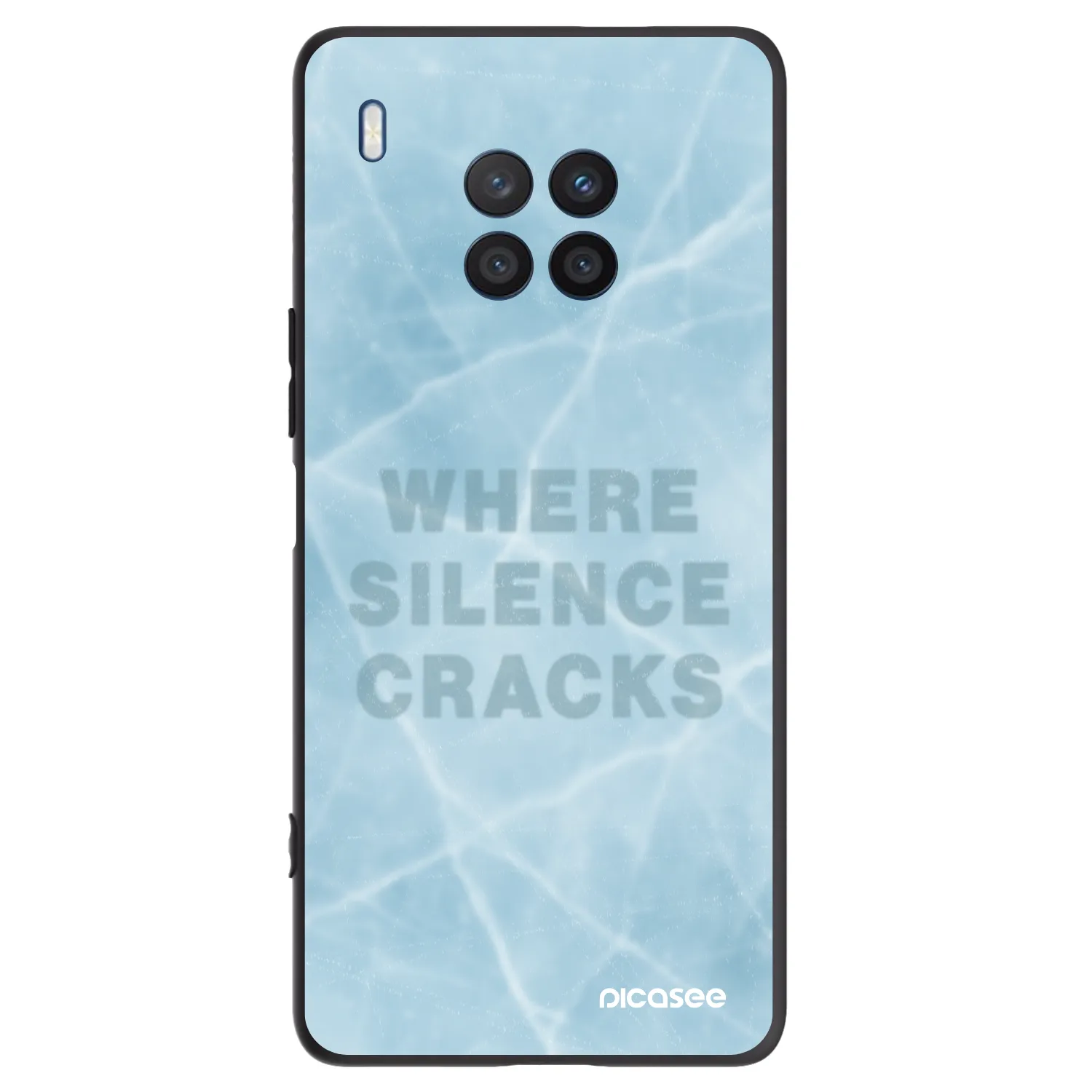 Picasee fekete szilikon tok az alábbi mobiltelefonokra Honor 50 Lite - SILENCE