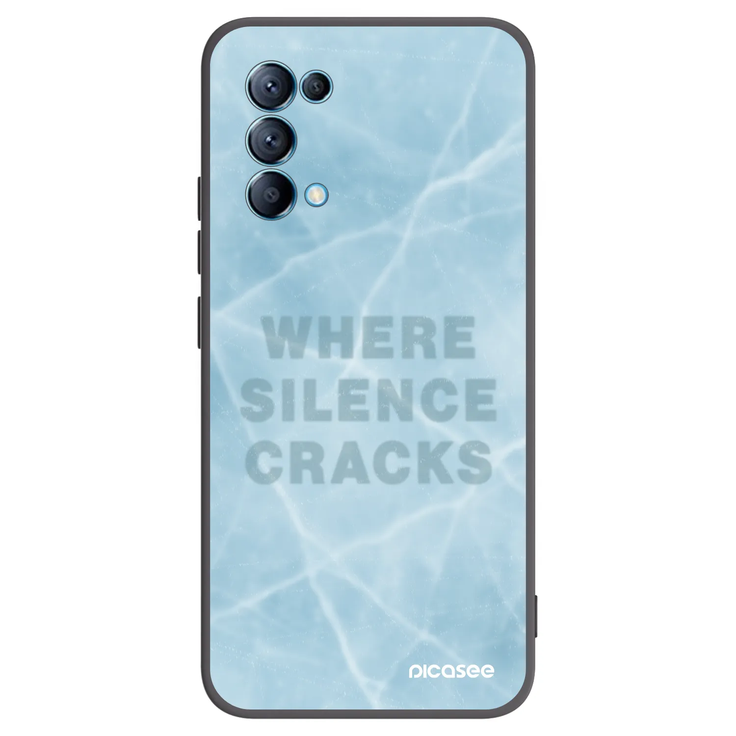 Picasee fekete szilikon tok az alábbi mobiltelefonokra OPPO Reno 5 5G - SILENCE