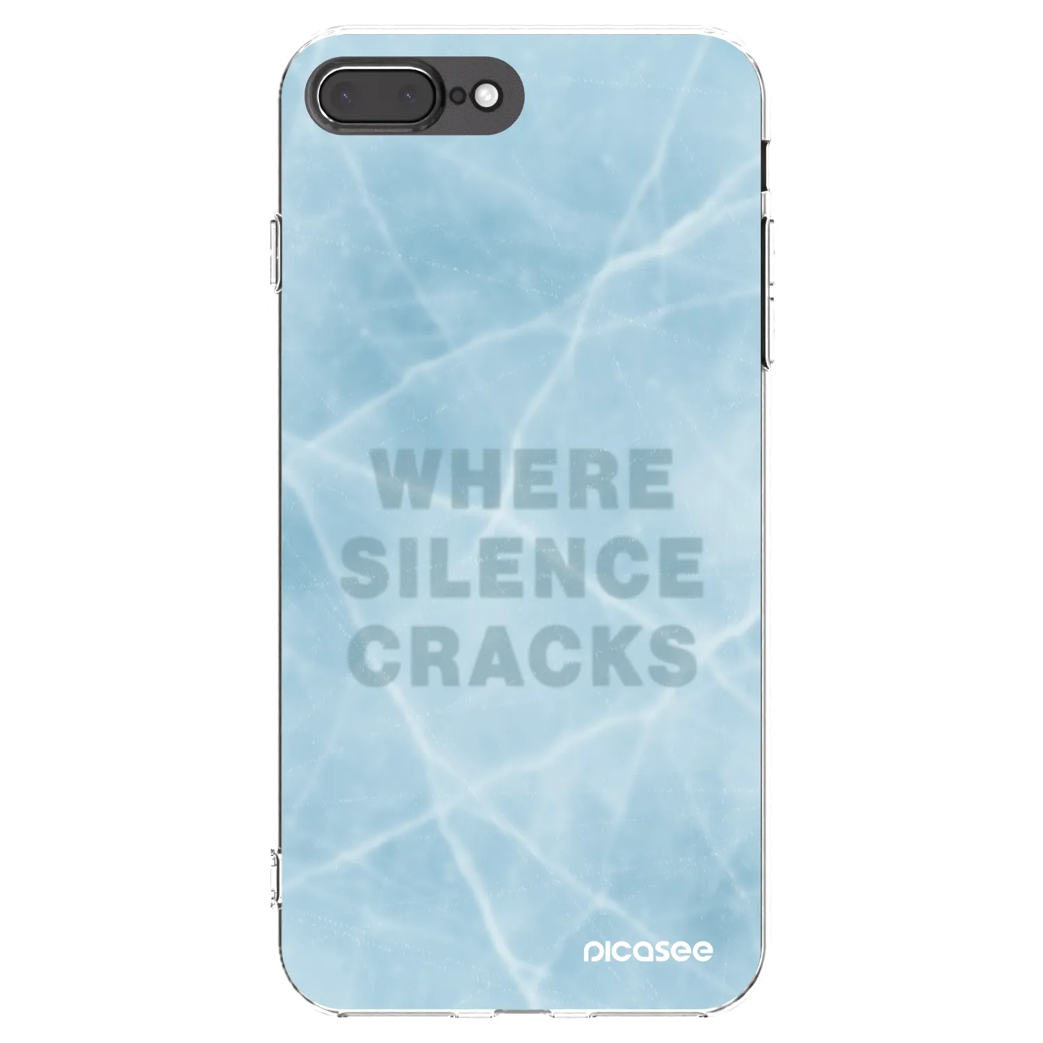 Picasee átlátszó szilikon tok az alábbi mobiltelefonokra Apple iPhone 8 Plus - SILENCE