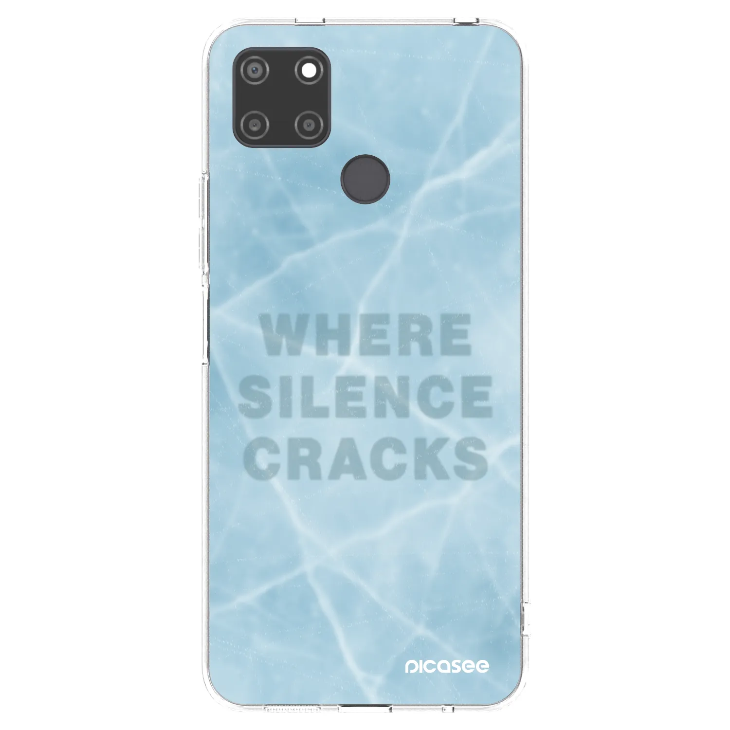 Picasee átlátszó szilikon tok az alábbi mobiltelefonokra Realme C21Y - SILENCE