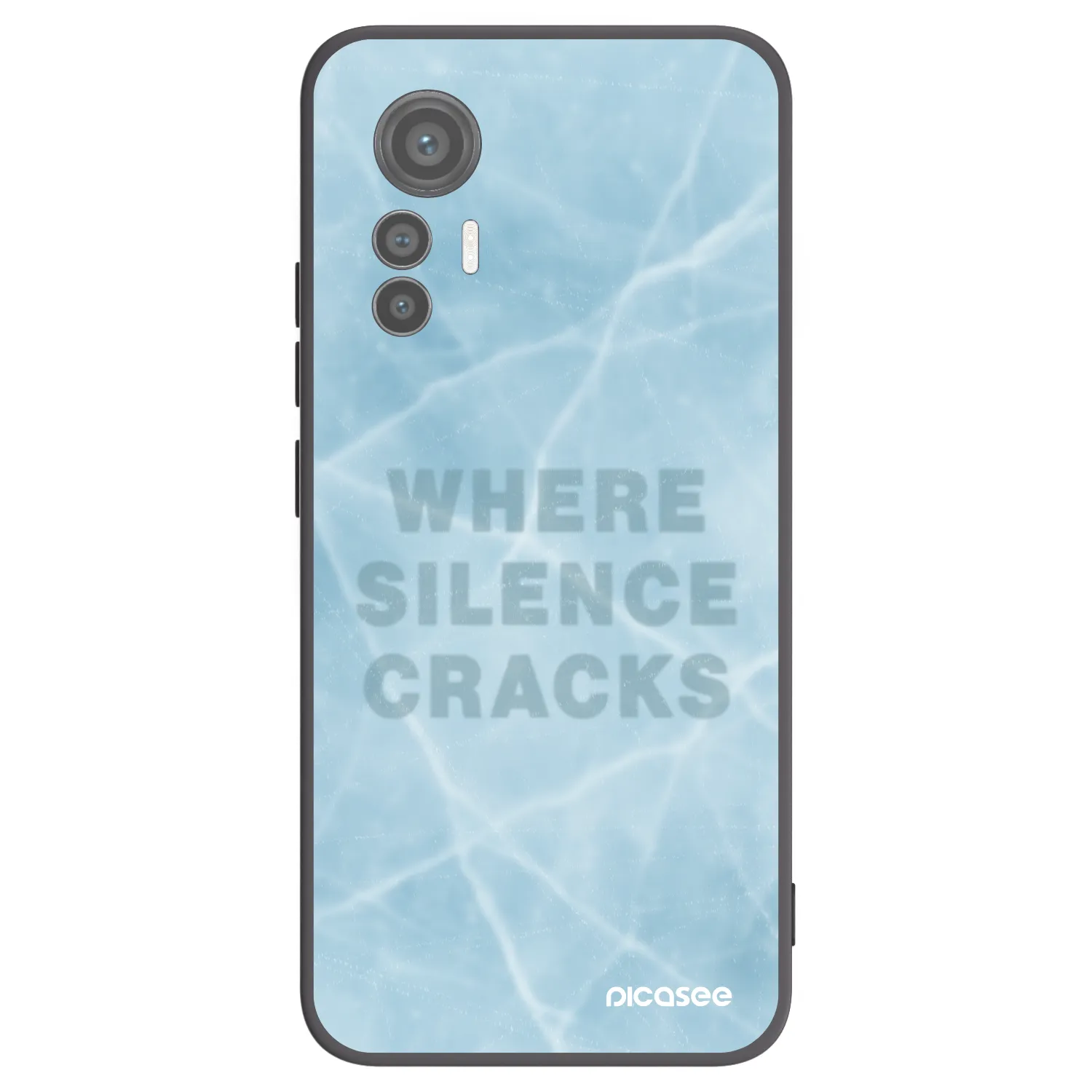 Picasee fekete szilikon tok az alábbi mobiltelefonokra Xiaomi 12 Lite - SILENCE