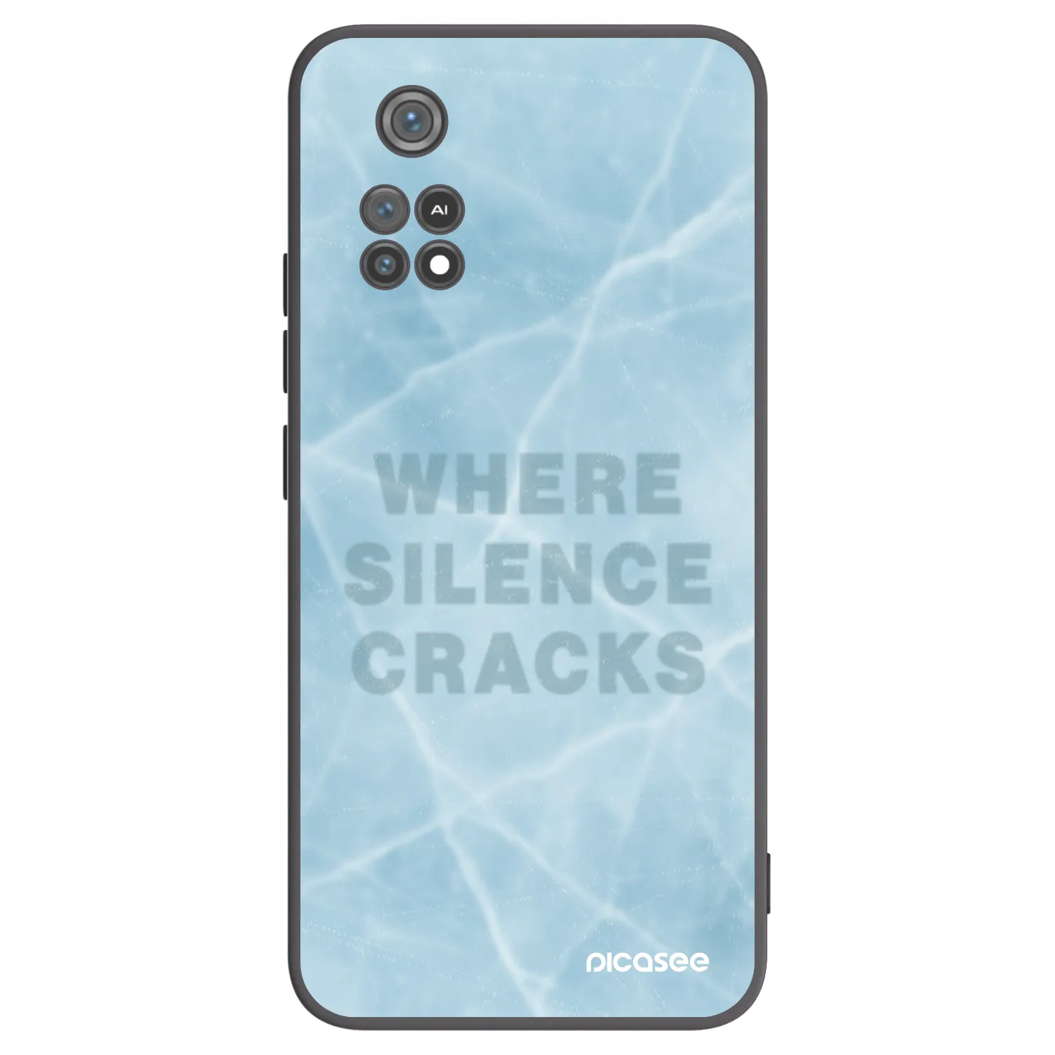 Picasee fekete szilikon tok az alábbi mobiltelefonokra Xiaomi Poco M4 Pro - SILENCE