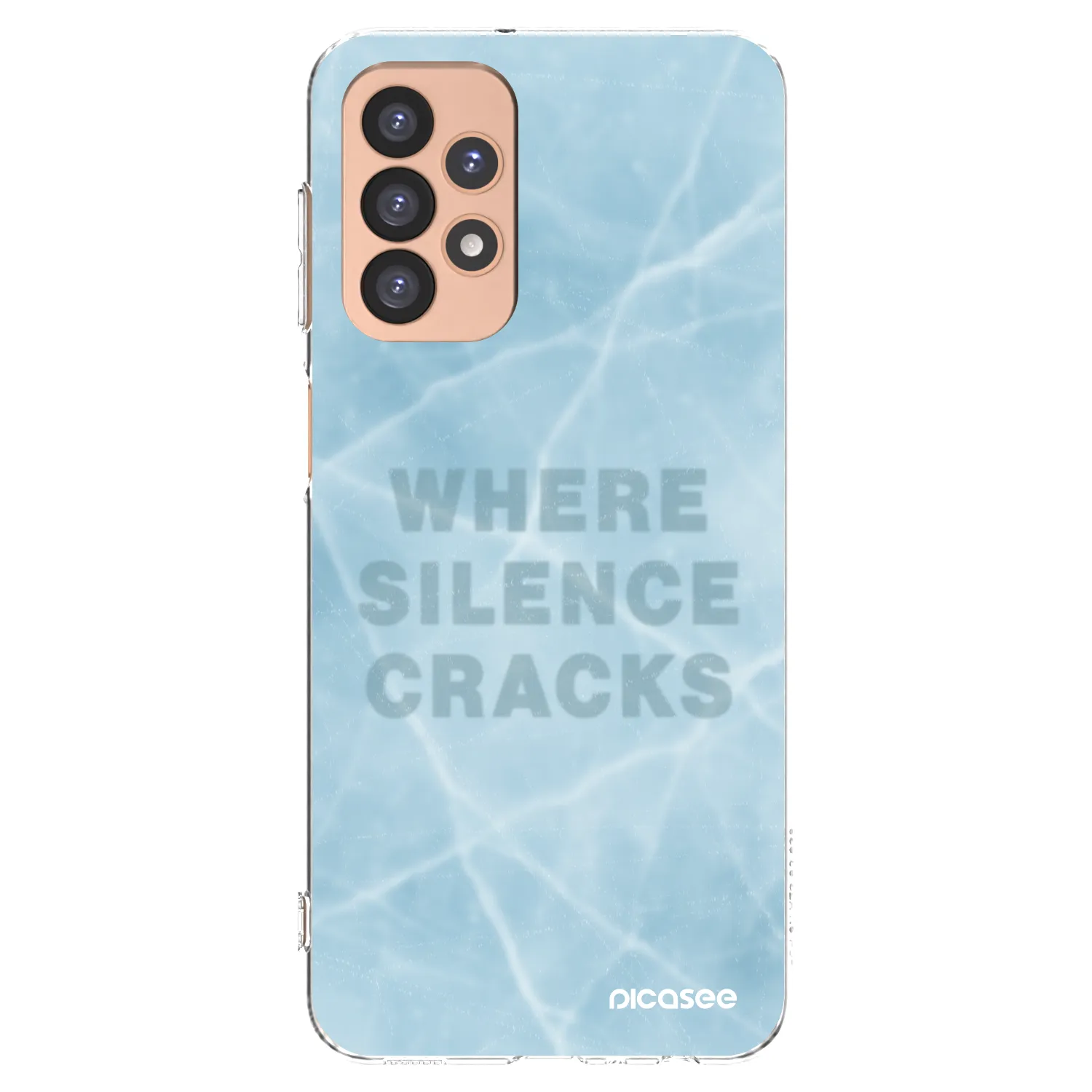 Picasee átlátszó szilikon tok az alábbi mobiltelefonokra Samsung Galaxy A23 A236B 5G - SILENCE