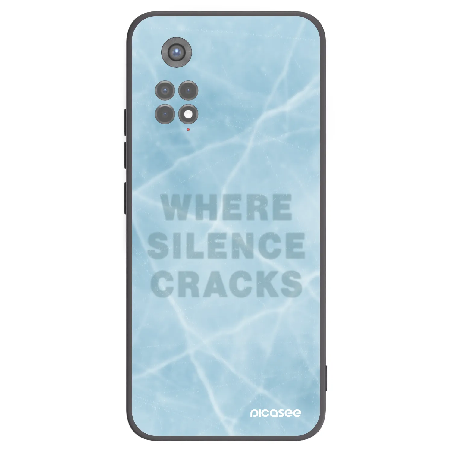 Picasee fekete szilikon tok az alábbi mobiltelefonokra Xiaomi Redmi Note 11S 5G - SILENCE