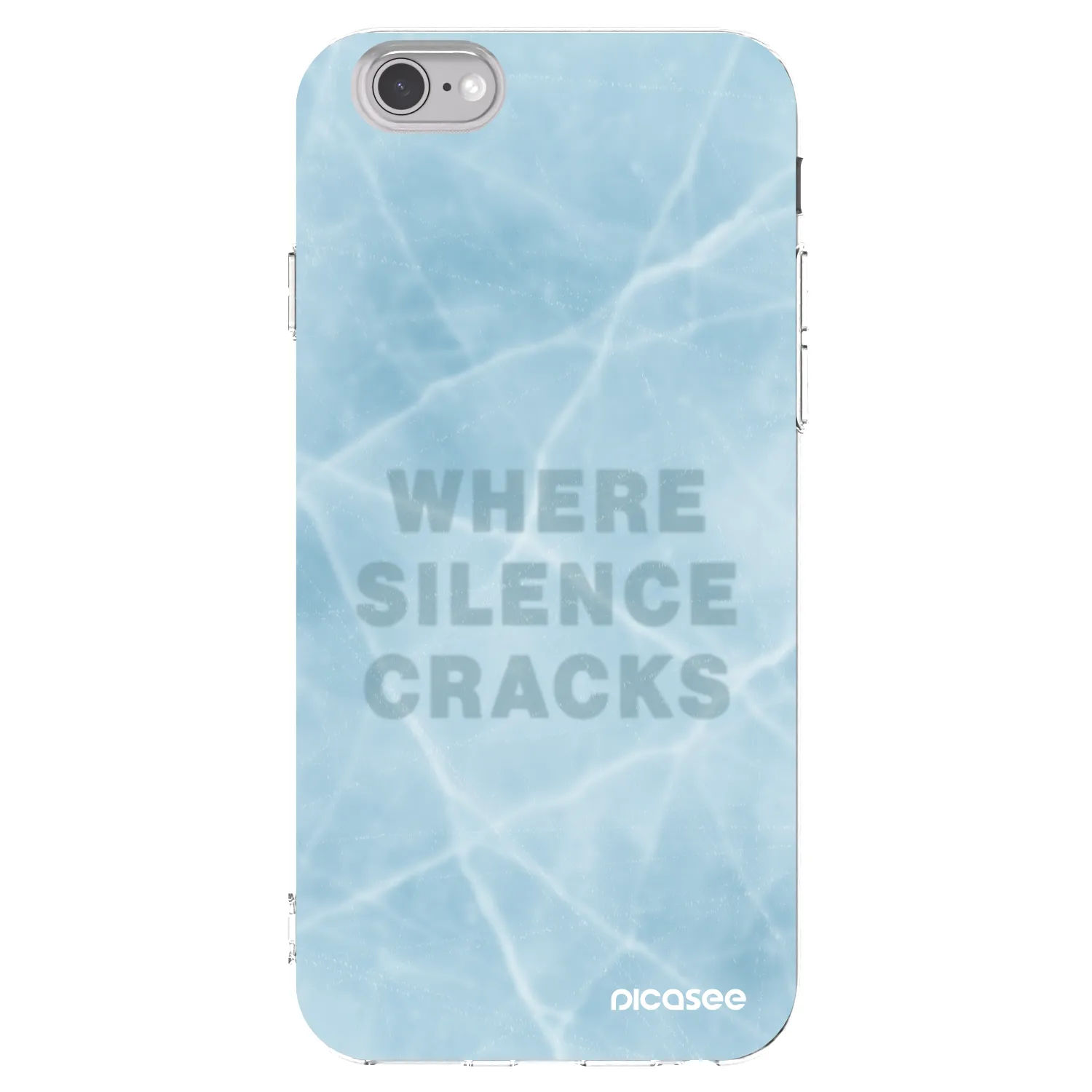 Picasee átlátszó szilikon tok az alábbi mobiltelefonokra Apple iPhone 6/6S - SILENCE