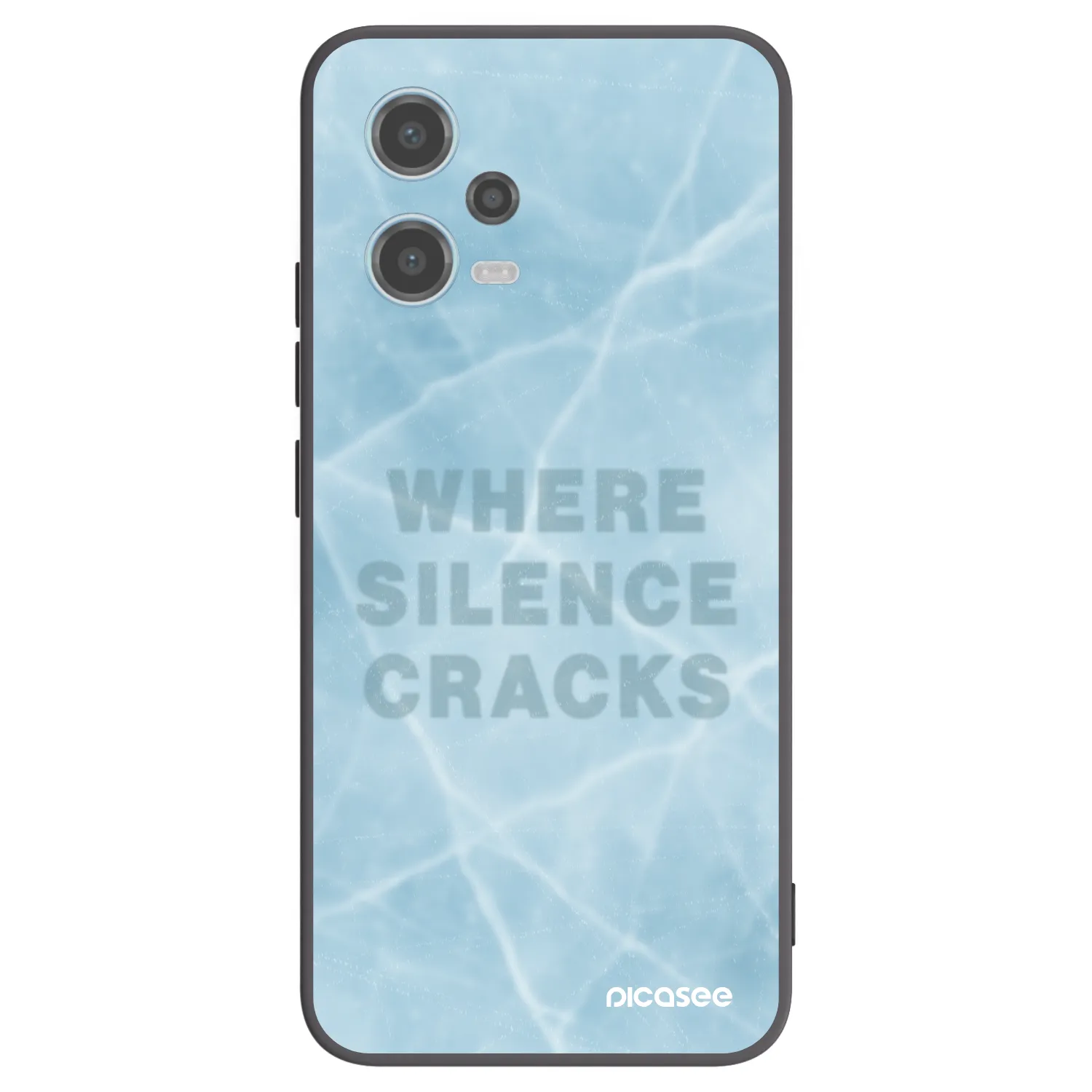 Picasee fekete szilikon tok az alábbi mobiltelefonokra Xiaomi Redmi Note 12 5G - SILENCE