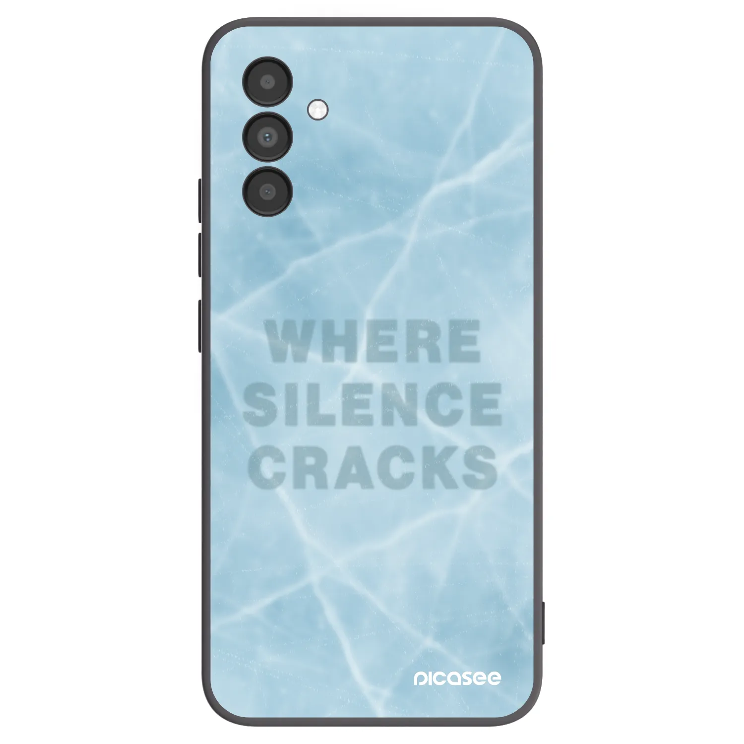 Picasee fekete szilikon tok az alábbi mobiltelefonokra Samsung Galaxy A04s A047F - SILENCE