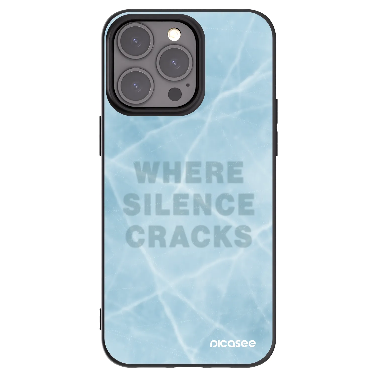 Picasee fekete szilikon tok az alábbi mobiltelefonokra Apple iPhone 15 Pro Max - SILENCE