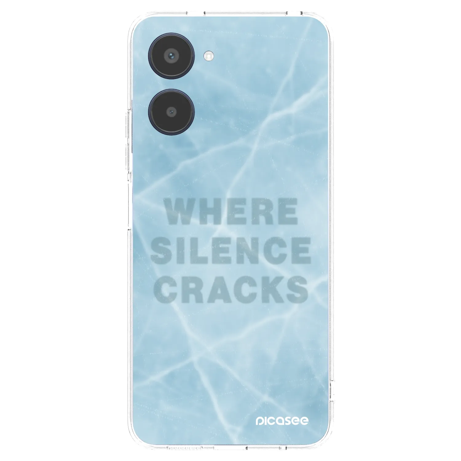 Picasee átlátszó szilikon tok az alábbi mobiltelefonokra Realme 10 4G - SILENCE