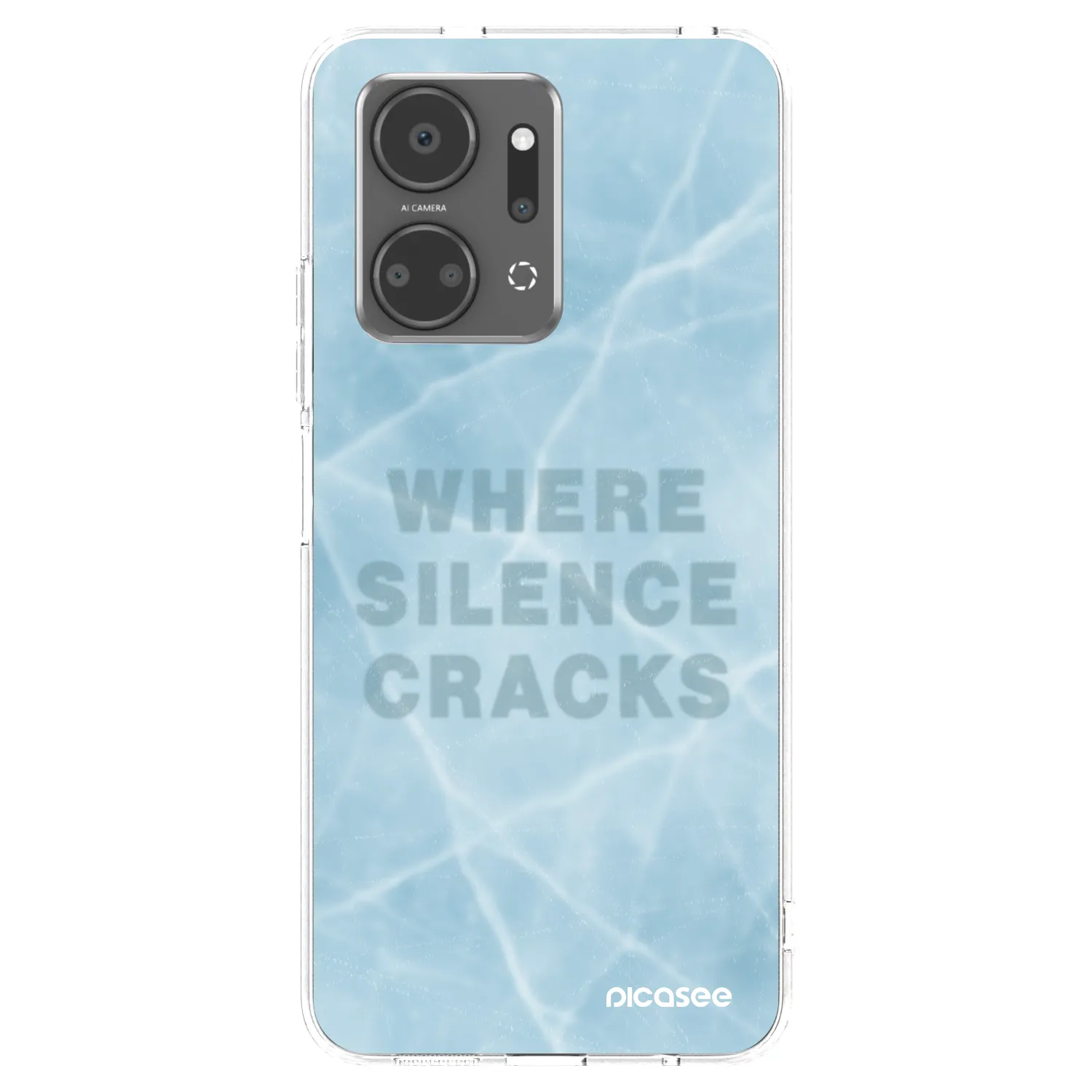 Picasee átlátszó szilikon tok az alábbi mobiltelefonokra Honor X7a - SILENCE