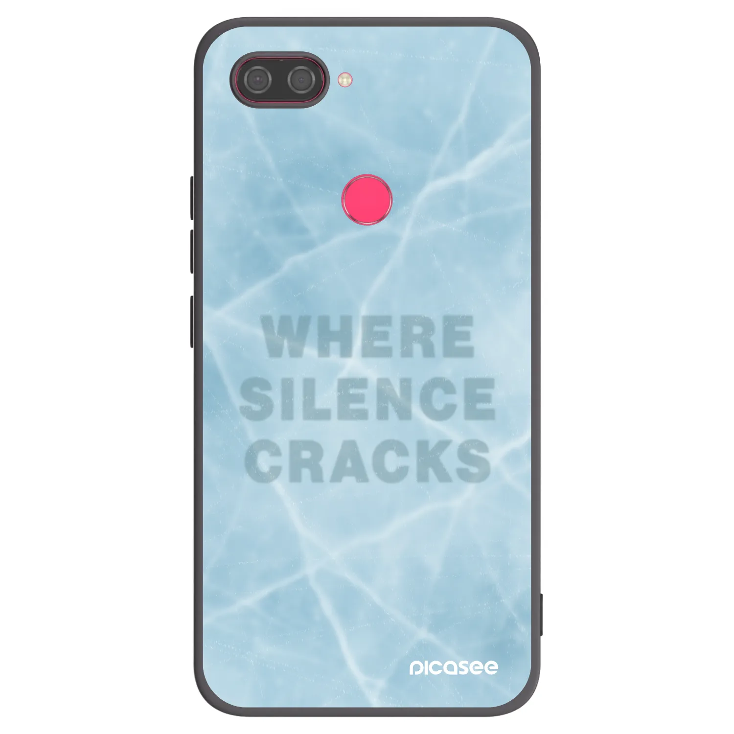 Picasee fekete szilikon tok az alábbi mobiltelefonokra Xiaomi Mi 8 Lite - SILENCE