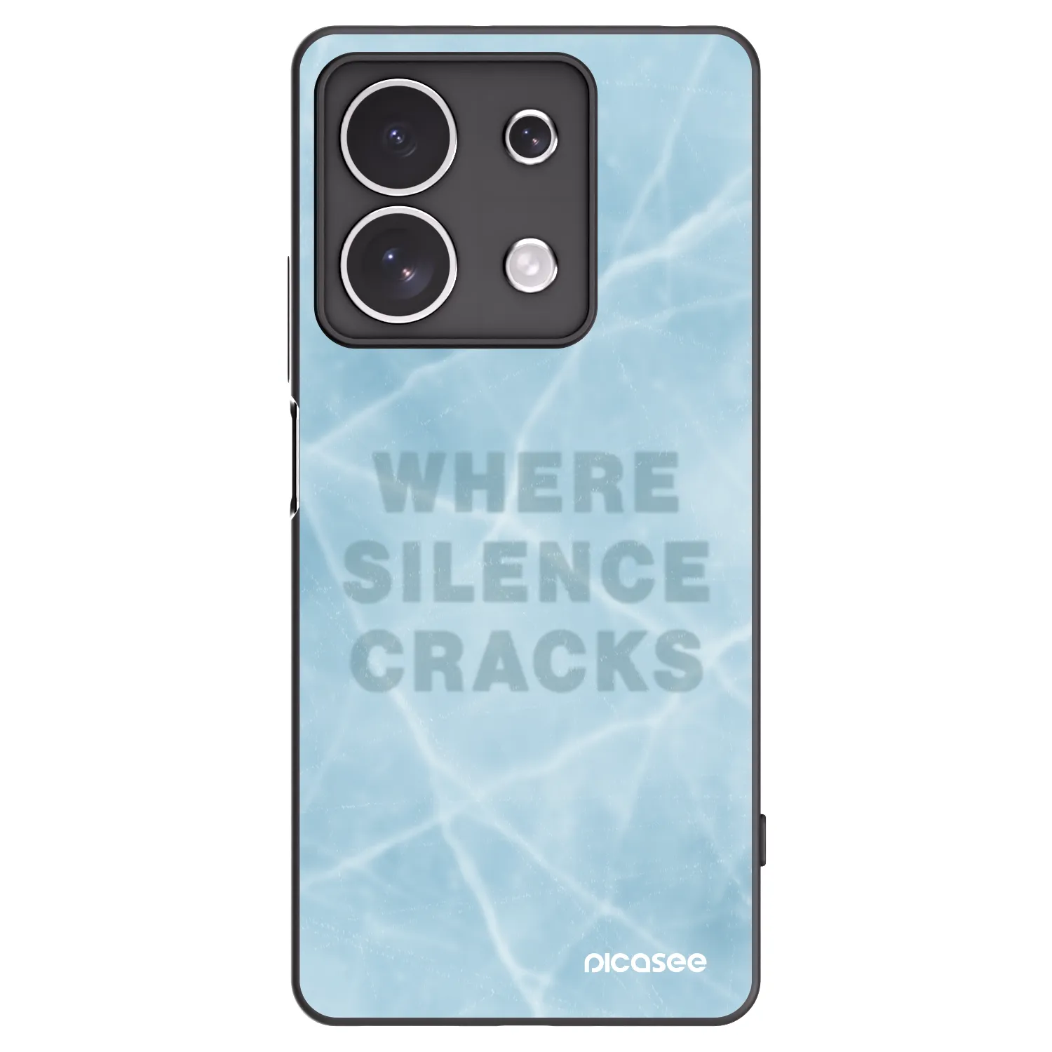 Picasee fekete szilikon tok az alábbi mobiltelefonokra Xiaomi Redmi Note 13 4G - SILENCE