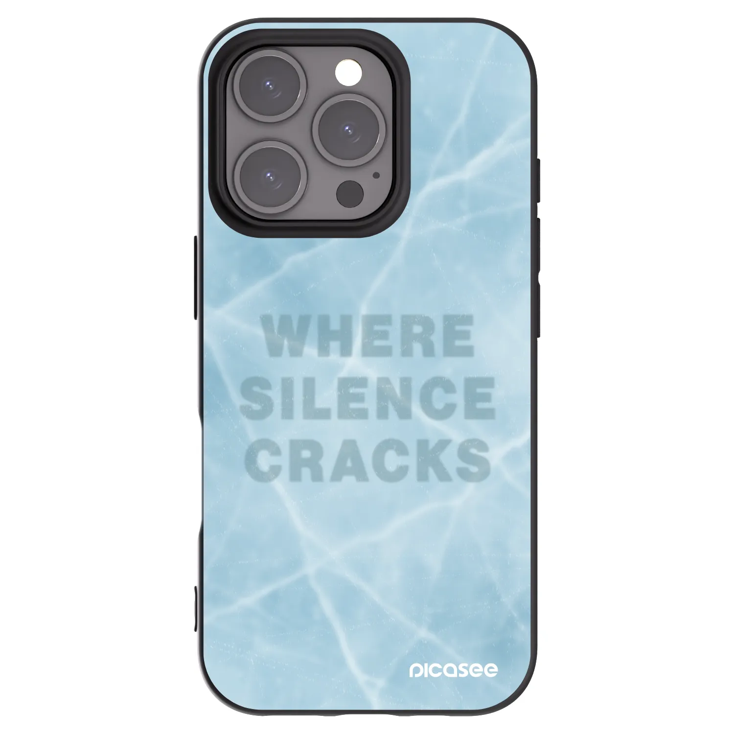 Picasee fekete szilikon tok az alábbi mobiltelefonokra Apple iPhone 16 Pro - SILENCE