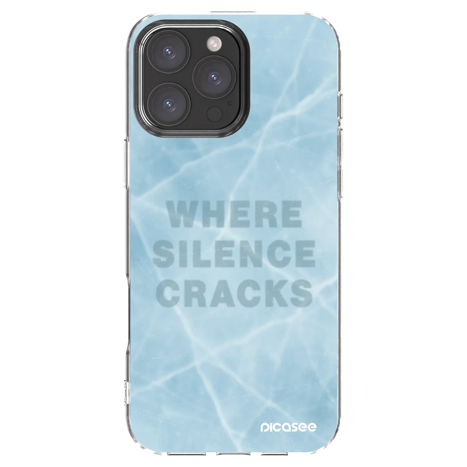 Picasee átlátszó szilikon tok az alábbi mobiltelefonokra Apple iPhone 16 Pro Max - SILENCE