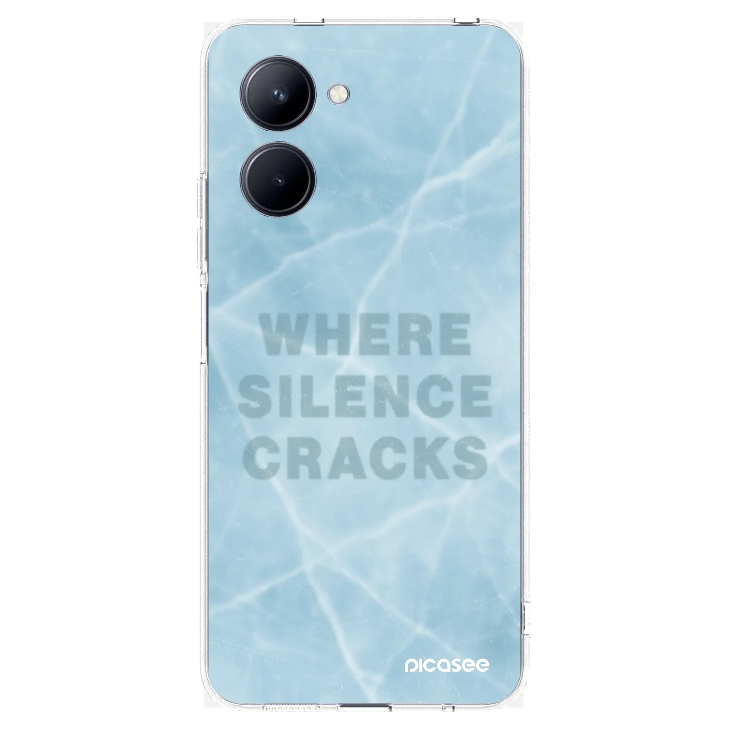 Picasee átlátszó szilikon tok az alábbi mobiltelefonokra Realme C33 (2023) - SILENCE