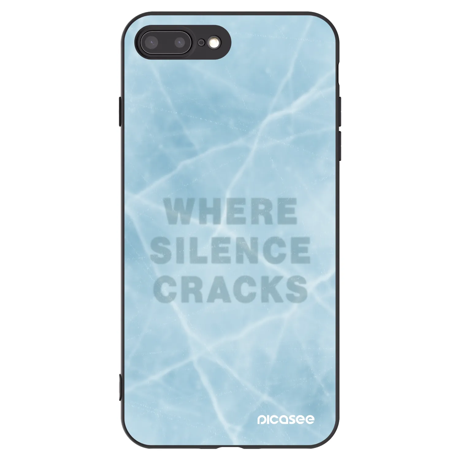 Picasee fekete szilikon tok az alábbi mobiltelefonokra Apple iPhone 8 Plus - SILENCE