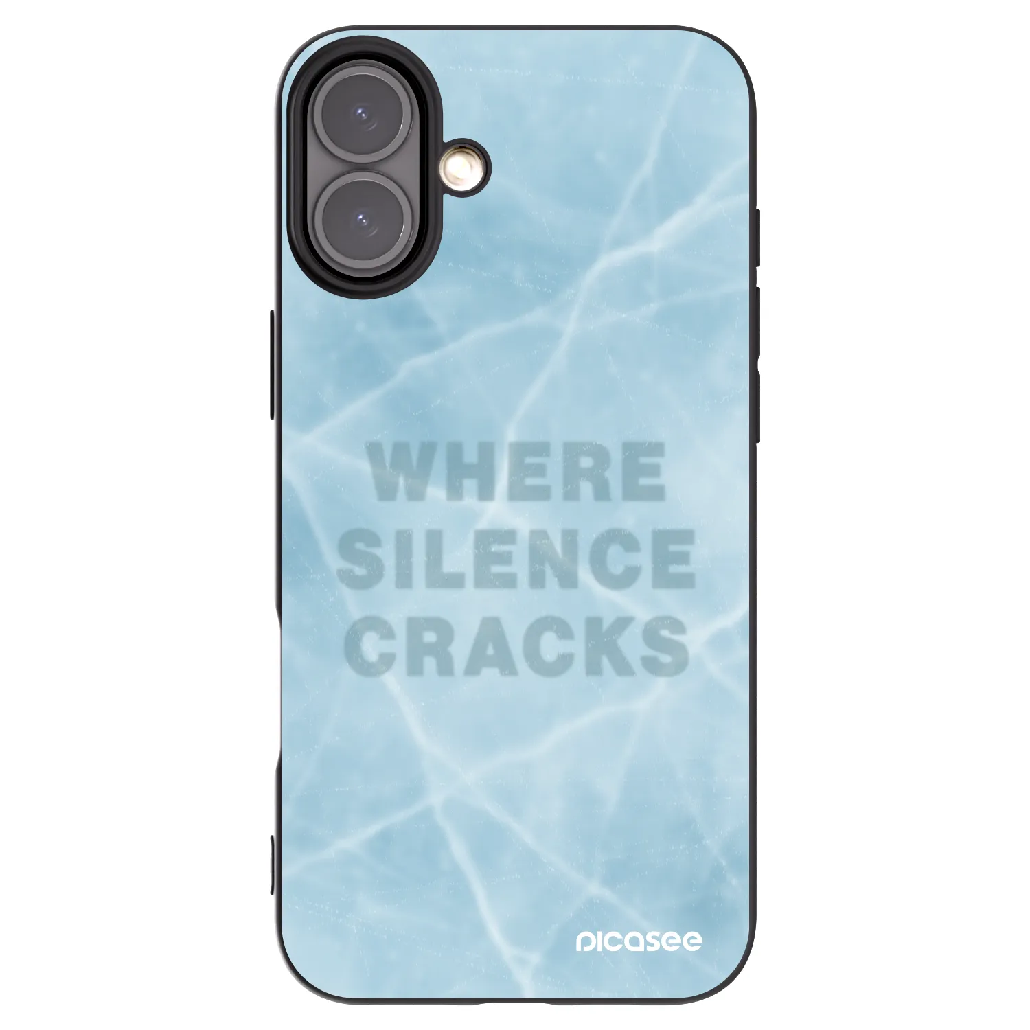 Picasee fekete szilikon tok az alábbi mobiltelefonokra Apple iPhone 16 Plus - SILENCE