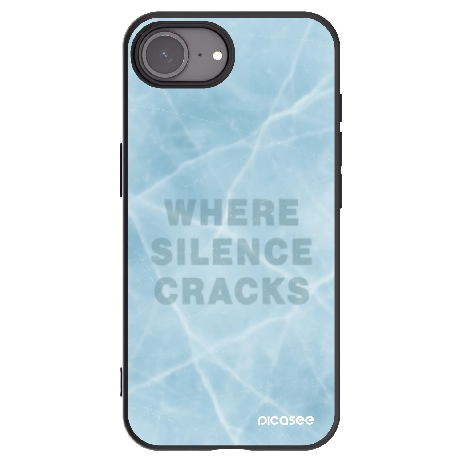 Picasee fekete szilikon tok az alábbi mobiltelefonokra Apple iPhone 16e - SILENCE