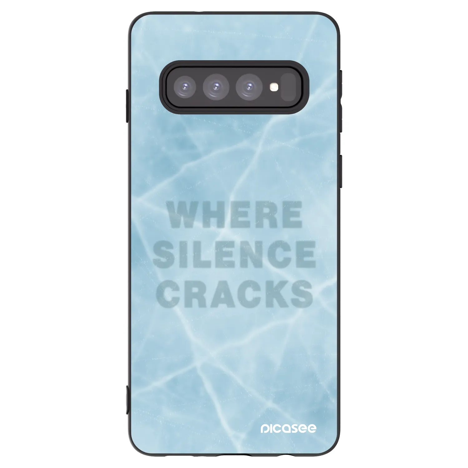 Picasee fekete szilikon tok az alábbi mobiltelefonokra Samsung Galaxy S10 G973 - SILENCE