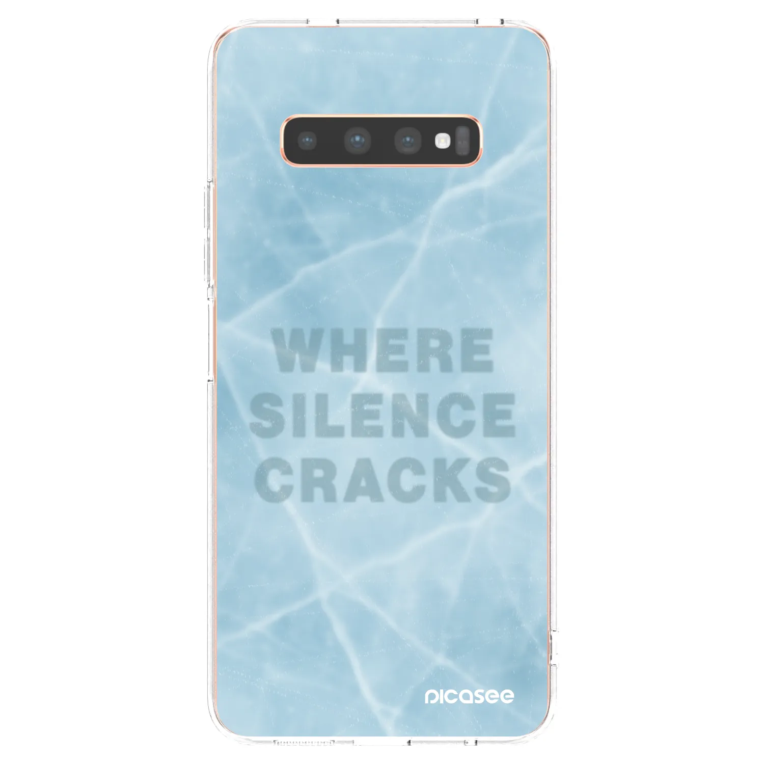 Picasee átlátszó szilikon tok az alábbi mobiltelefonokra Samsung Galaxy S10 Plus G975 - SILENCE