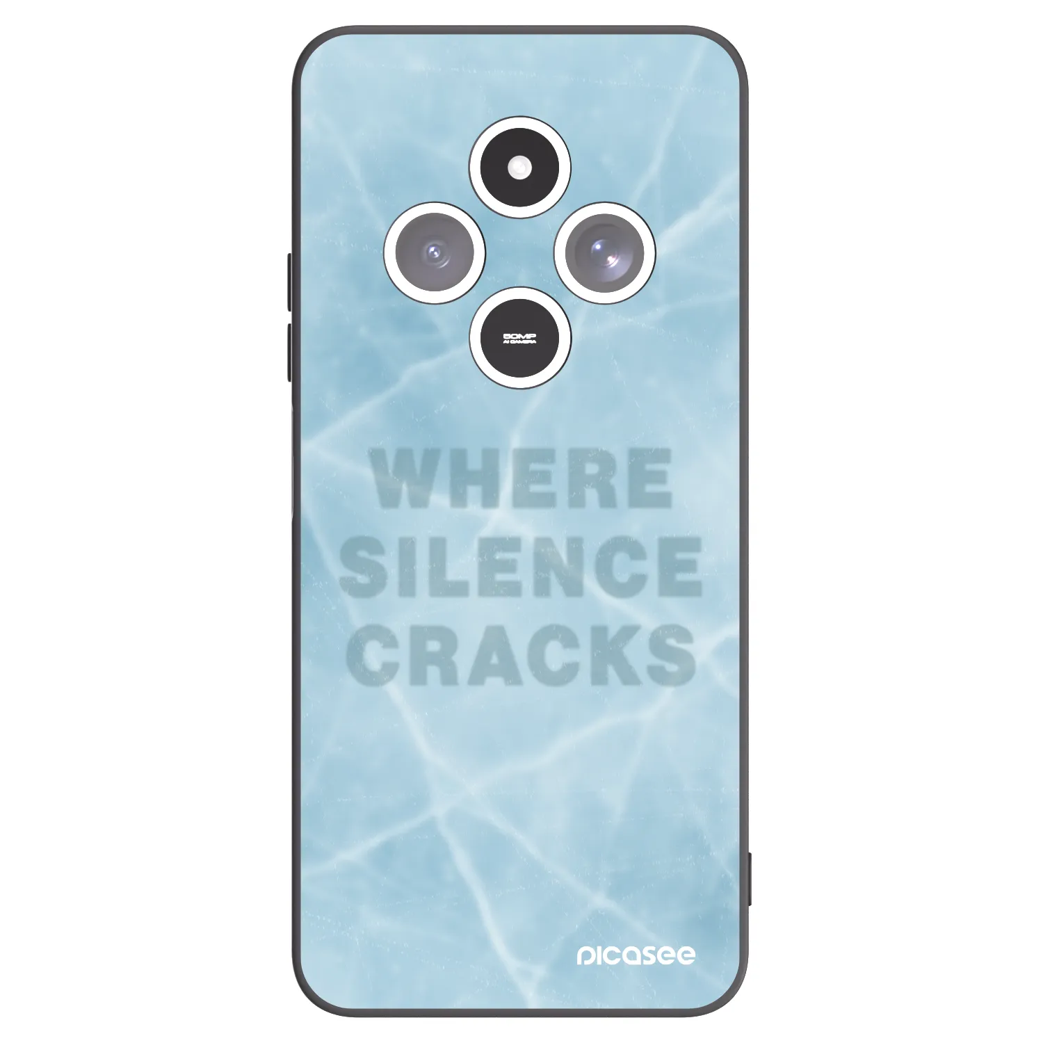 Picasee fekete szilikon tok az alábbi mobiltelefonokra Xiaomi Redmi 14C - SILENCE