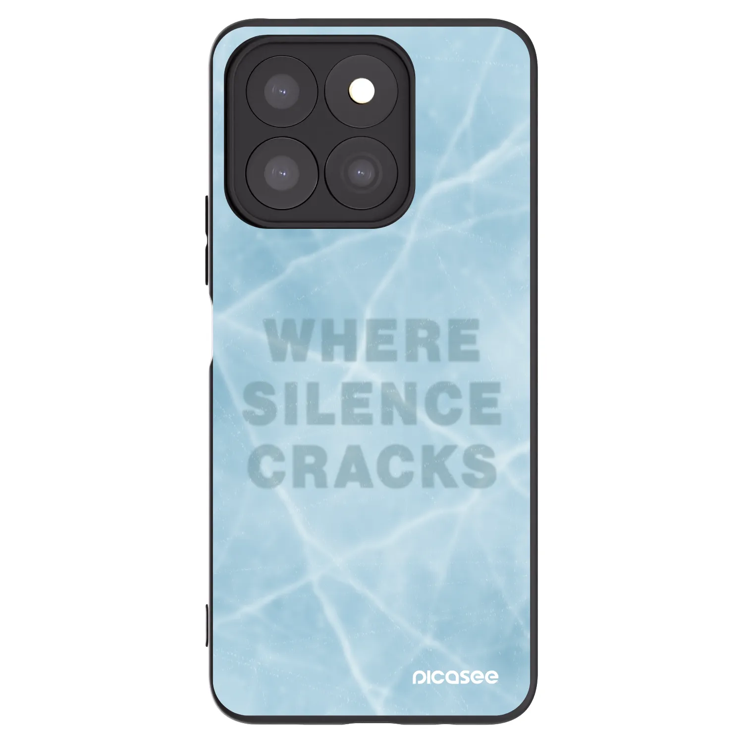 Picasee fekete szilikon tok az alábbi mobiltelefonokra Honor X8c - SILENCE