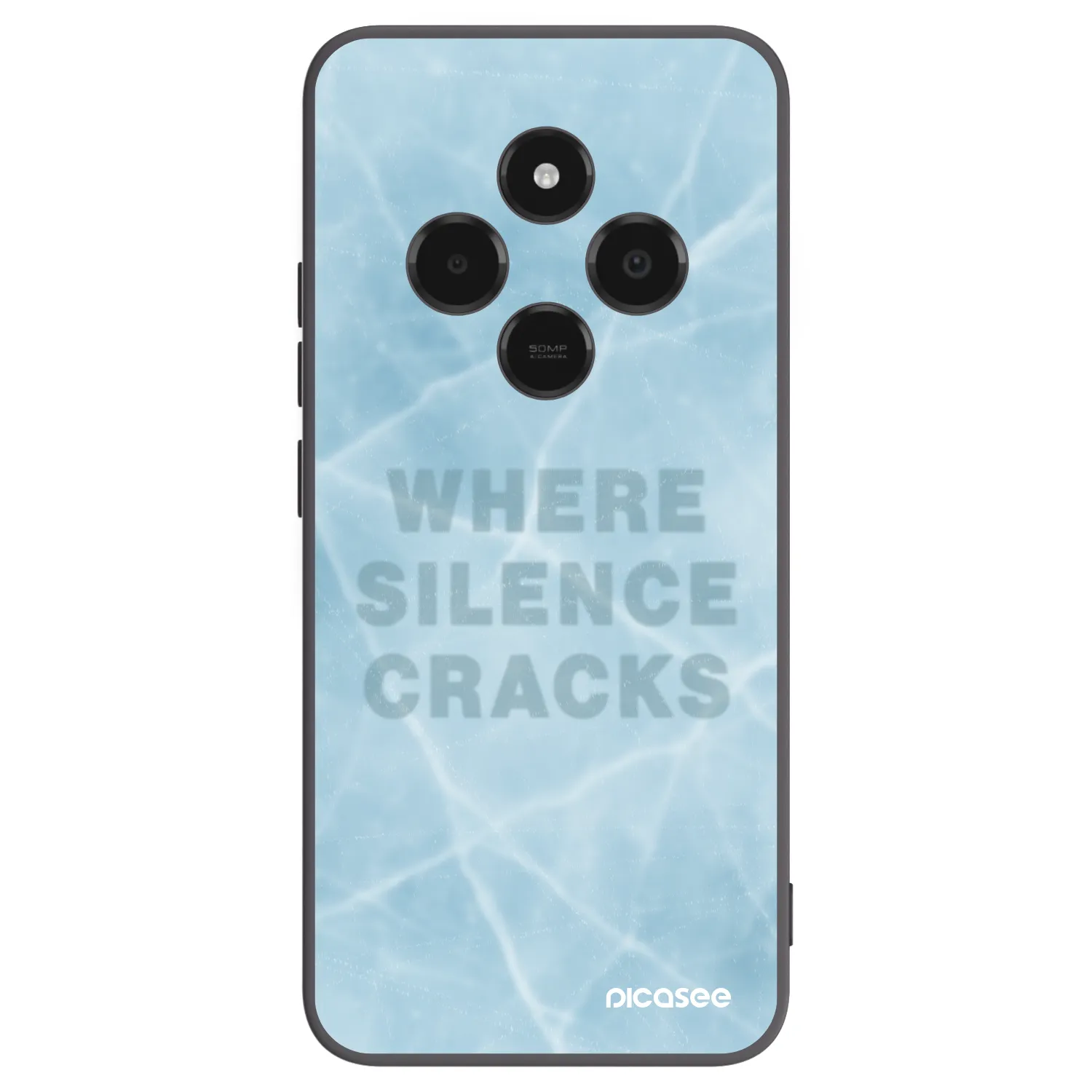 Picasee fekete szilikon tok az alábbi mobiltelefonokra Xiaomi Poco C75 - SILENCE