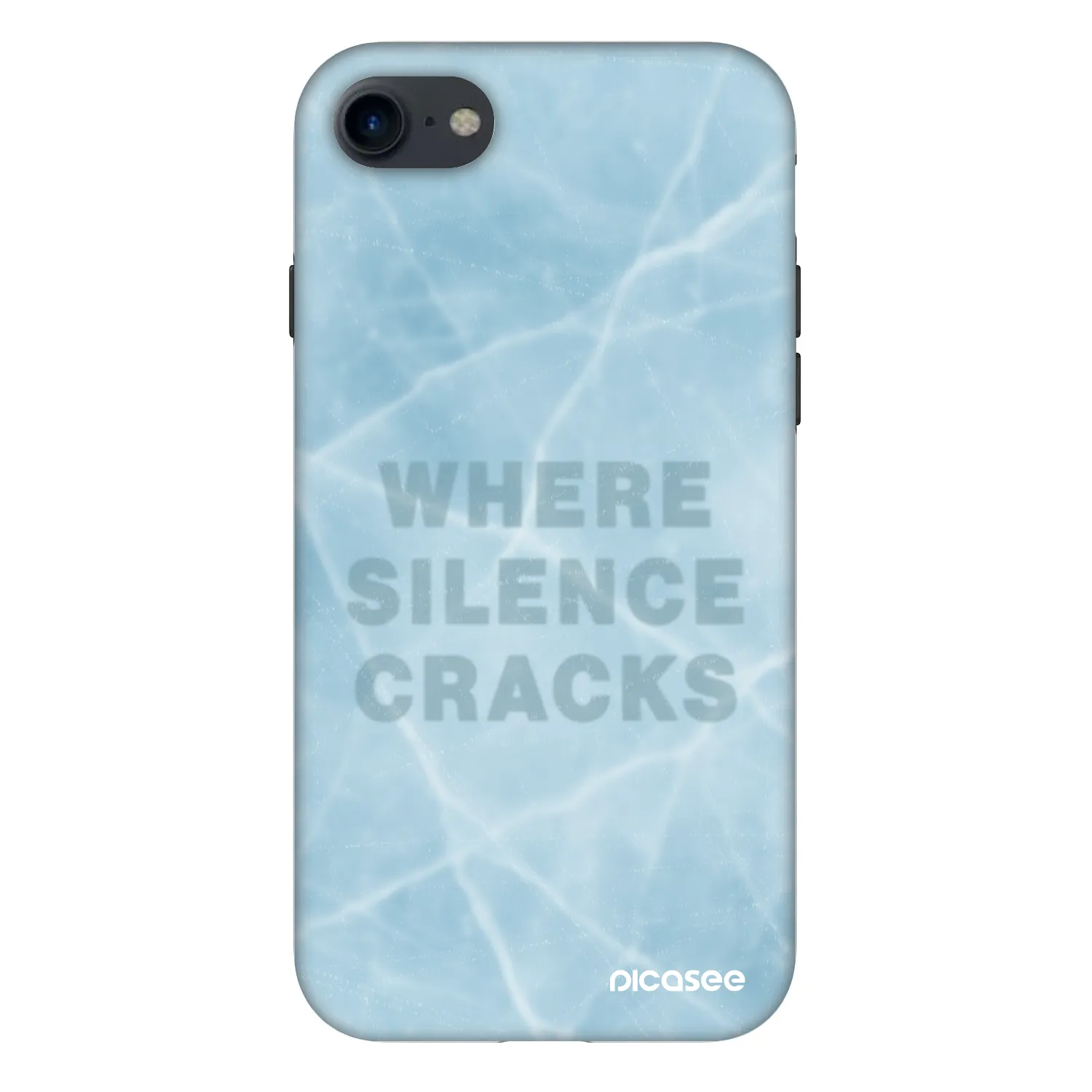 Picasee Fashion Case Apple iPhone SE 2020 - SILENCE