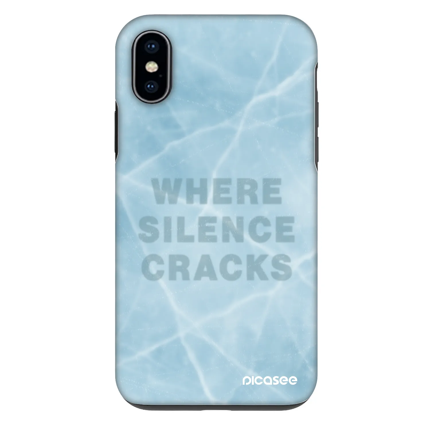 Picasee Fashion Case Apple iPhone X/XS - SILENCE