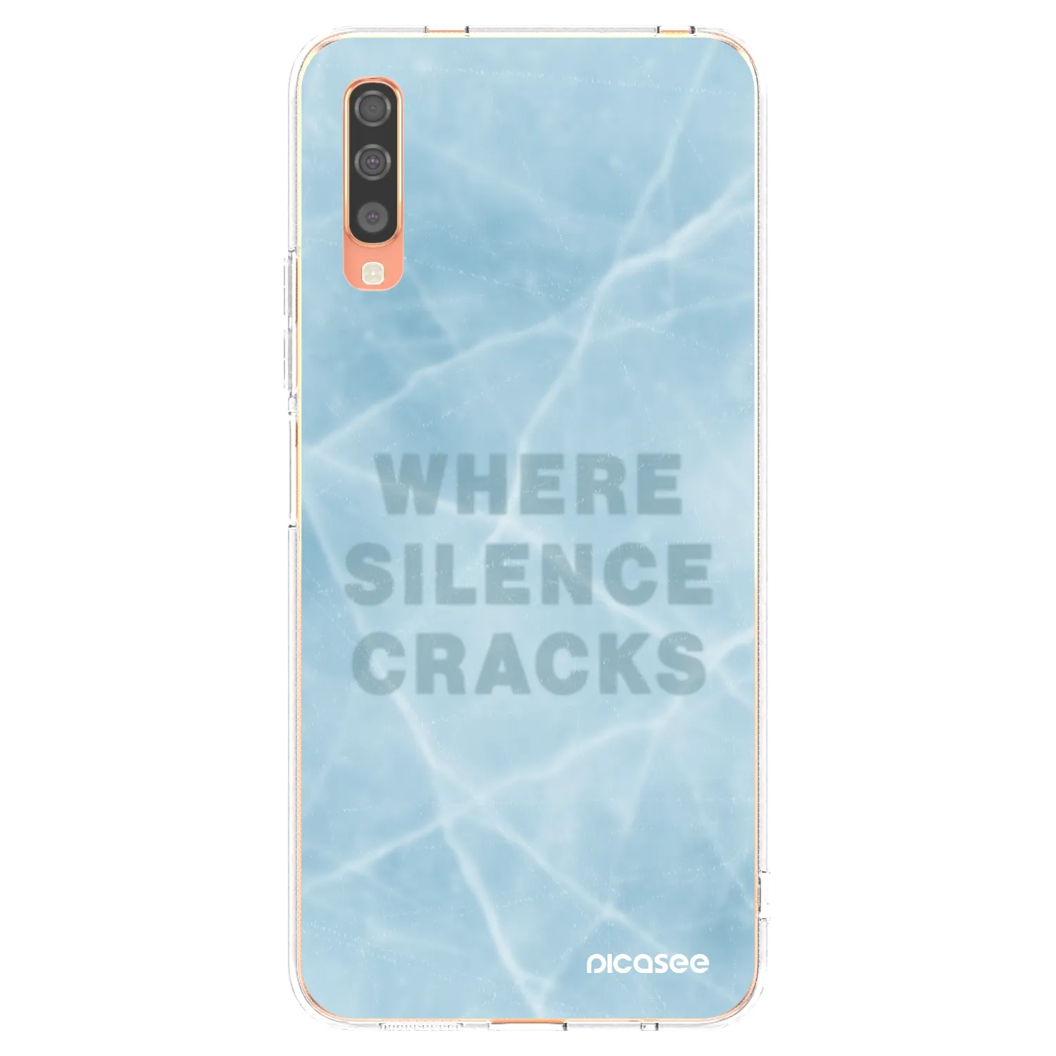 Picasee átlátszó szilikon tok az alábbi mobiltelefonokra Samsung Galaxy A70 A705F - SILENCE