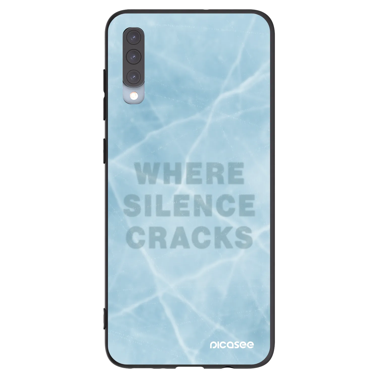 Picasee fekete szilikon tok az alábbi mobiltelefonokra Samsung Galaxy A70 A705F - SILENCE