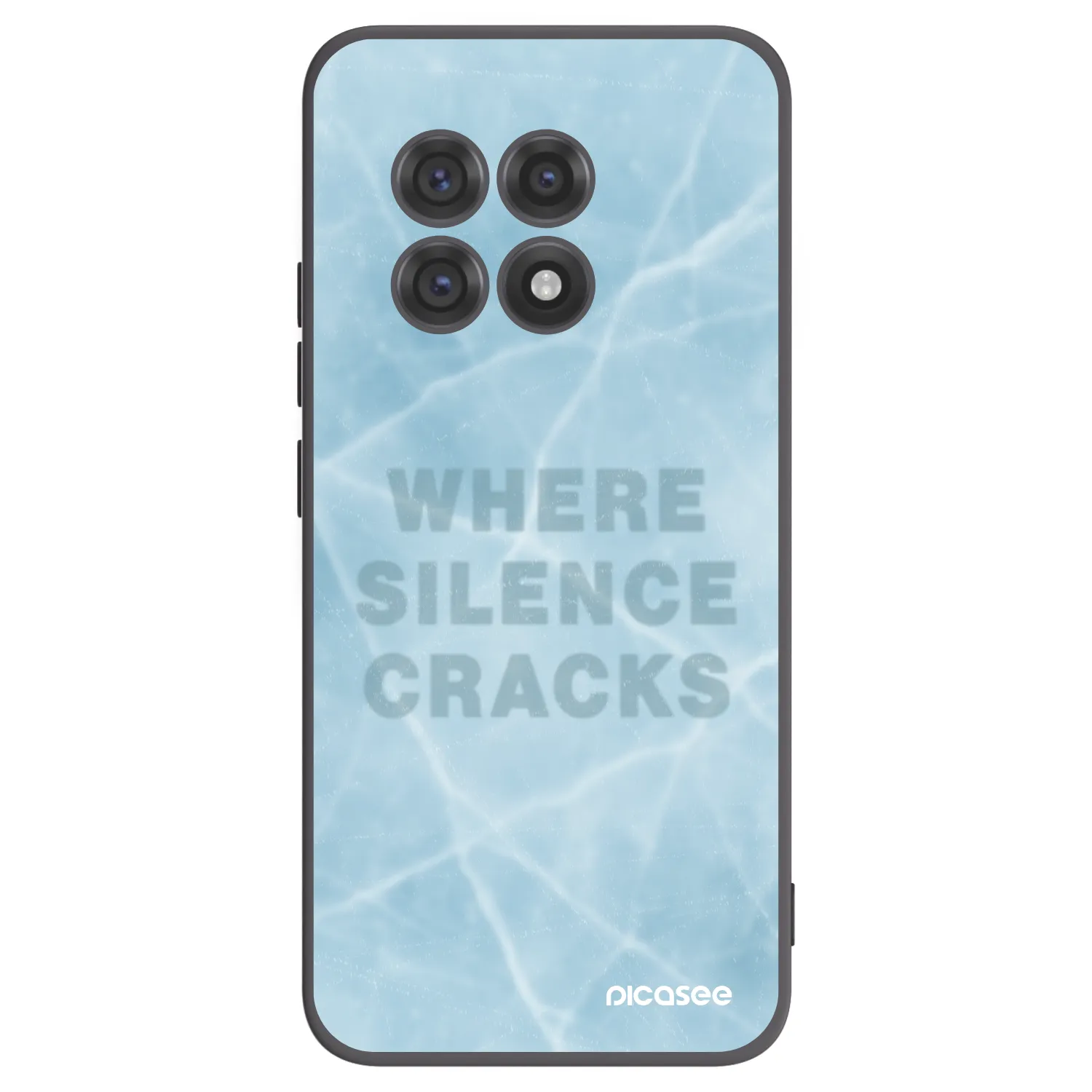 Picasee fekete szilikon tok az alábbi mobiltelefonokra OnePlus 13R 5G - SILENCE
