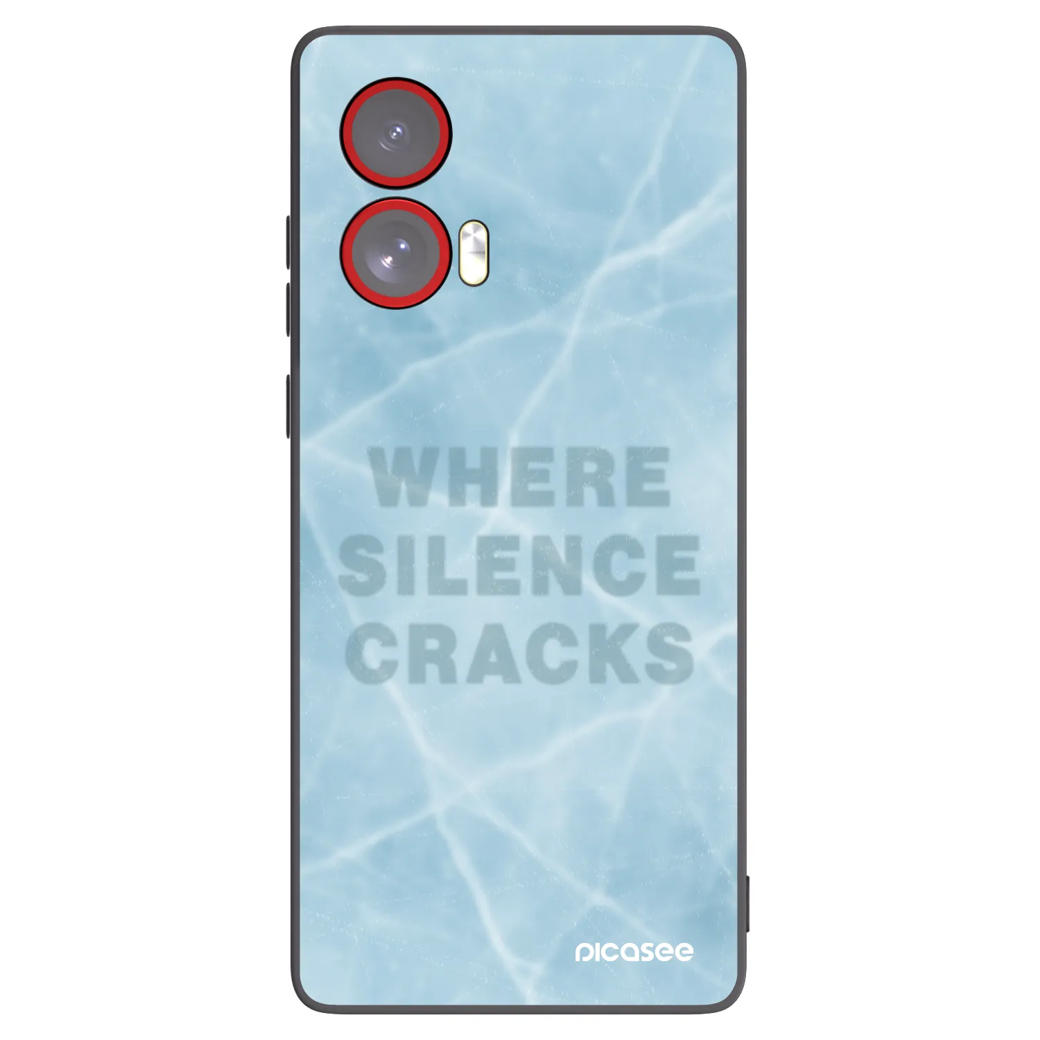 Picasee fekete szilikon tok az alábbi mobiltelefonokra Motorola Edge 50 Fusion - SILENCE