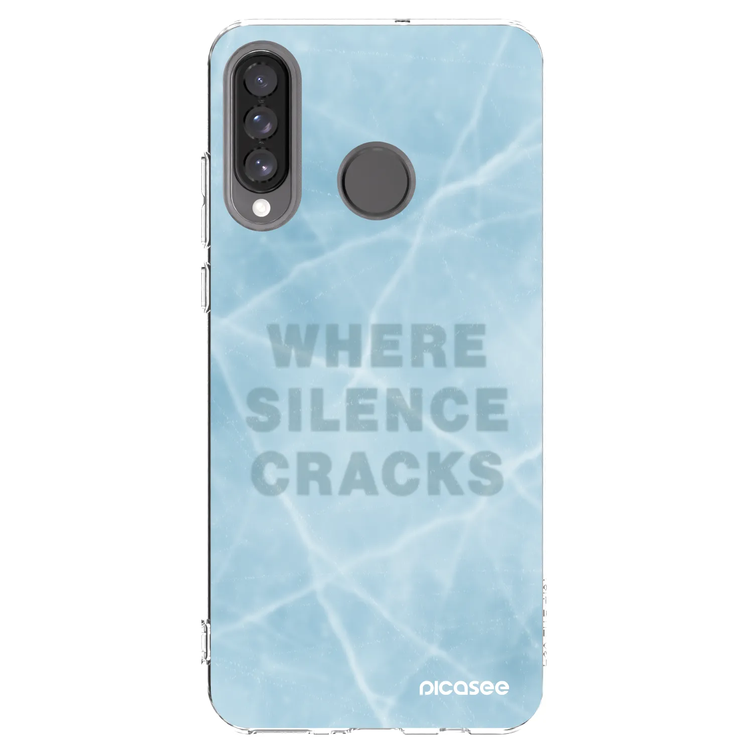 Picasee átlátszó szilikon tok az alábbi mobiltelefonokra Huawei P30 Lite - SILENCE