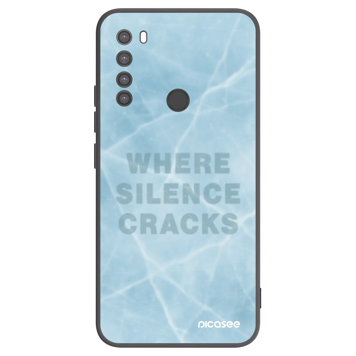 Picasee fekete szilikon tok az alábbi mobiltelefonokra Xiaomi Redmi Note 8 - SILENCE