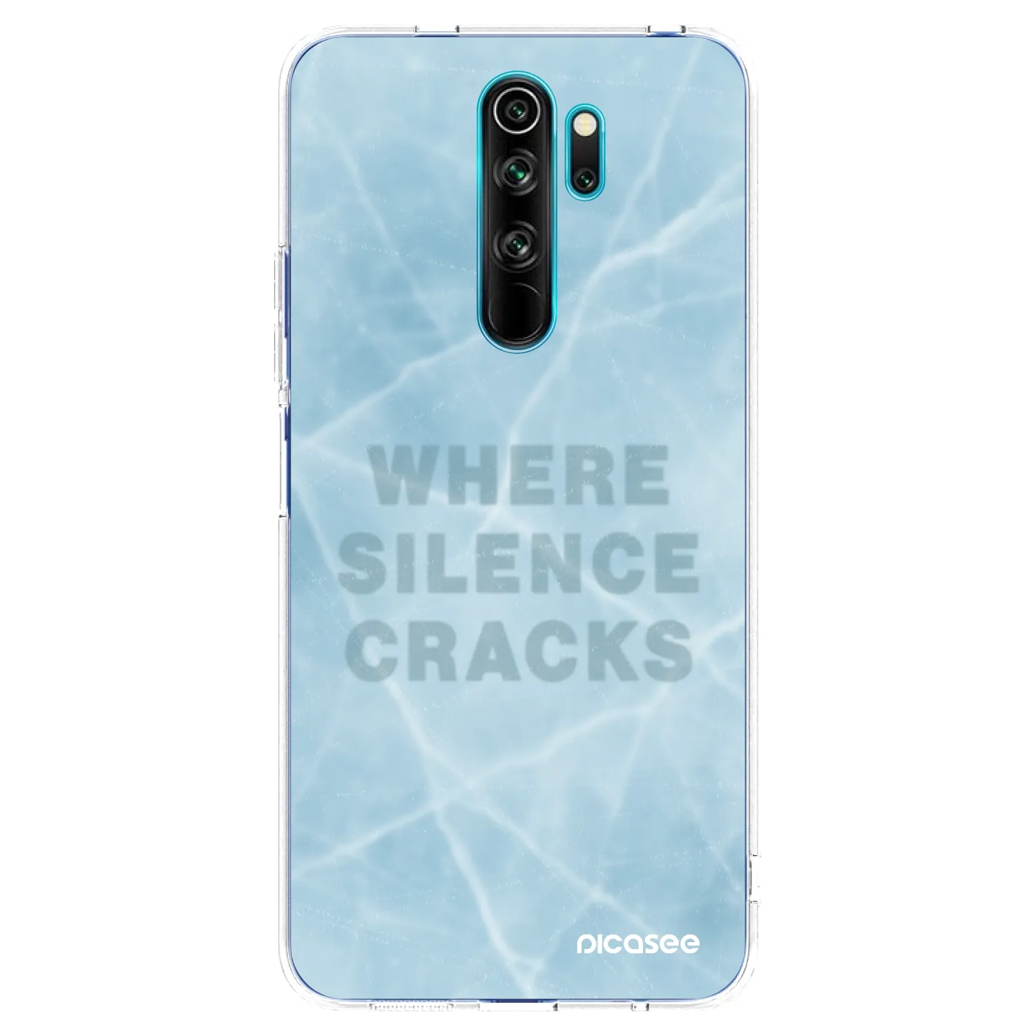 Picasee átlátszó szilikon tok az alábbi mobiltelefonokra Xiaomi Redmi Note 8 Pro - SILENCE