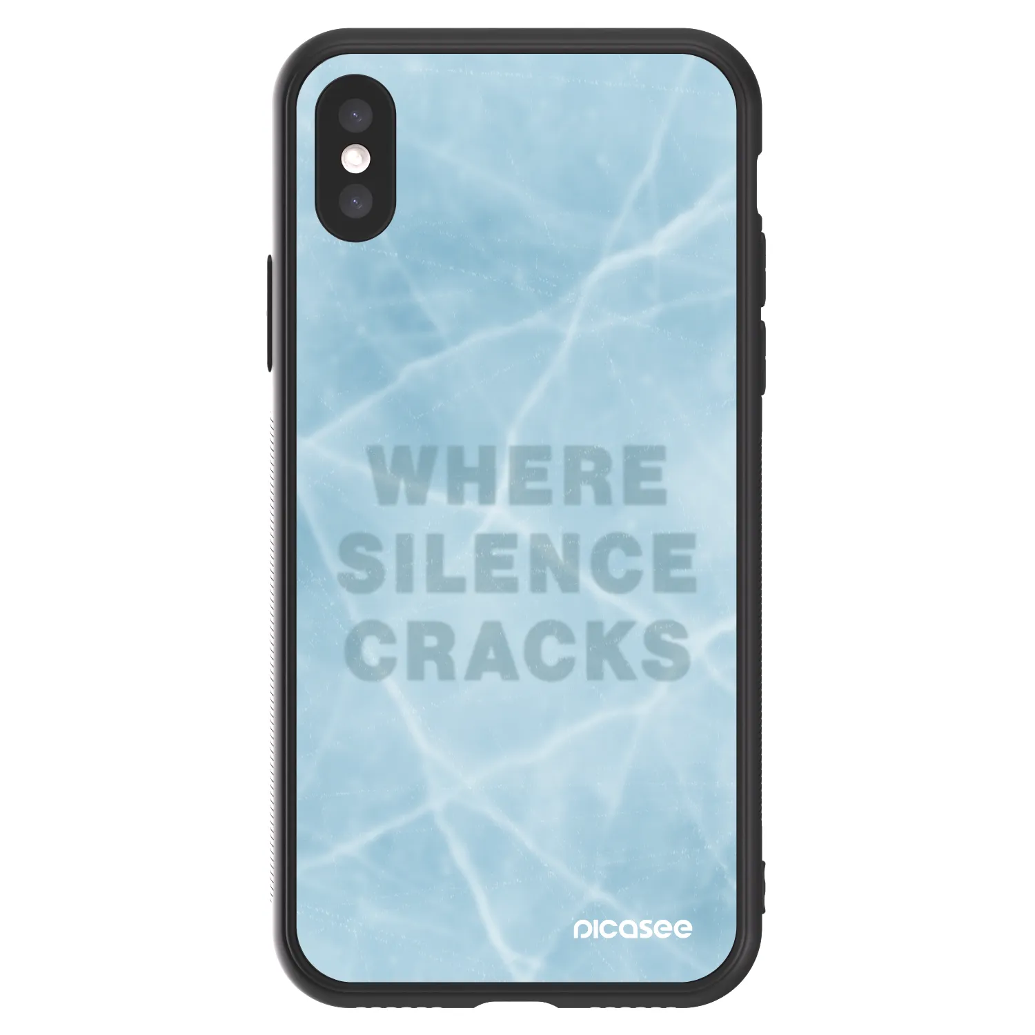 Picasee ULTIMATE CASE Apple iPhone X/XS - készülékre - SILENCE