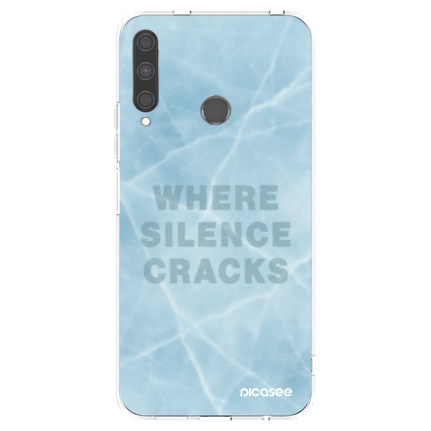 Picasee átlátszó szilikon tok az alábbi mobiltelefonokra Huawei P40 Lite E - SILENCE