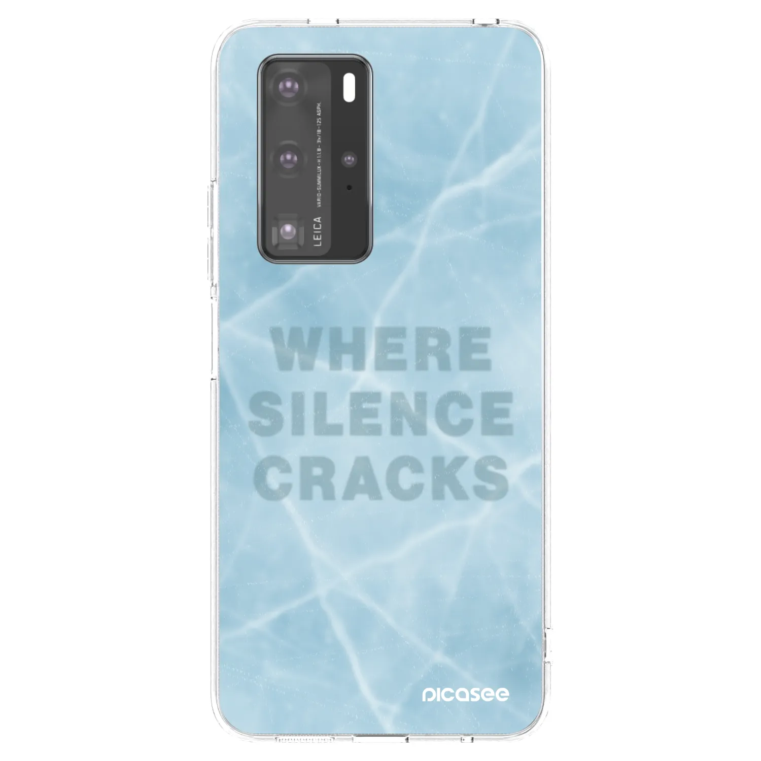 Picasee átlátszó szilikon tok az alábbi mobiltelefonokra Huawei P40 Pro - SILENCE
