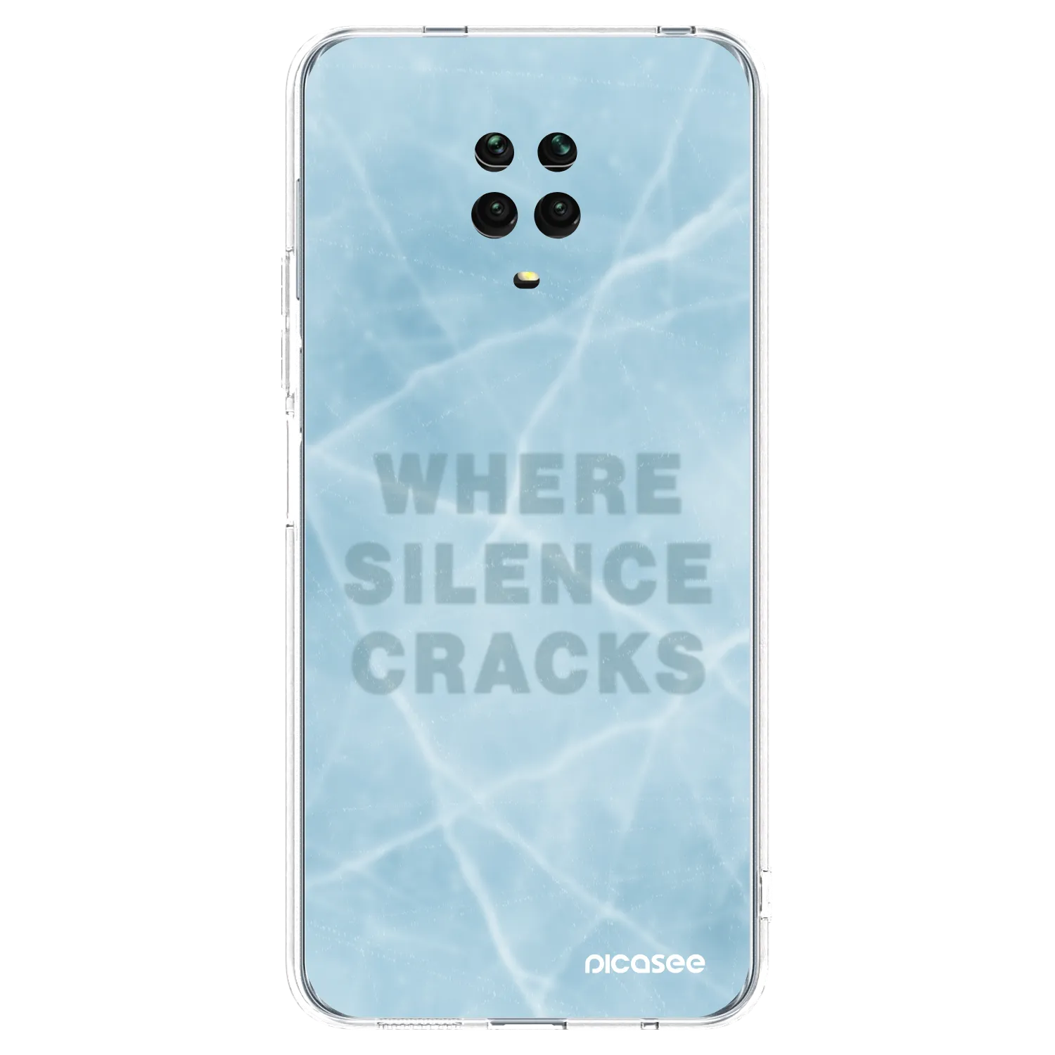 Picasee átlátszó szilikon tok az alábbi mobiltelefonokra Xiaomi Redmi Note 9 Pro - SILENCE