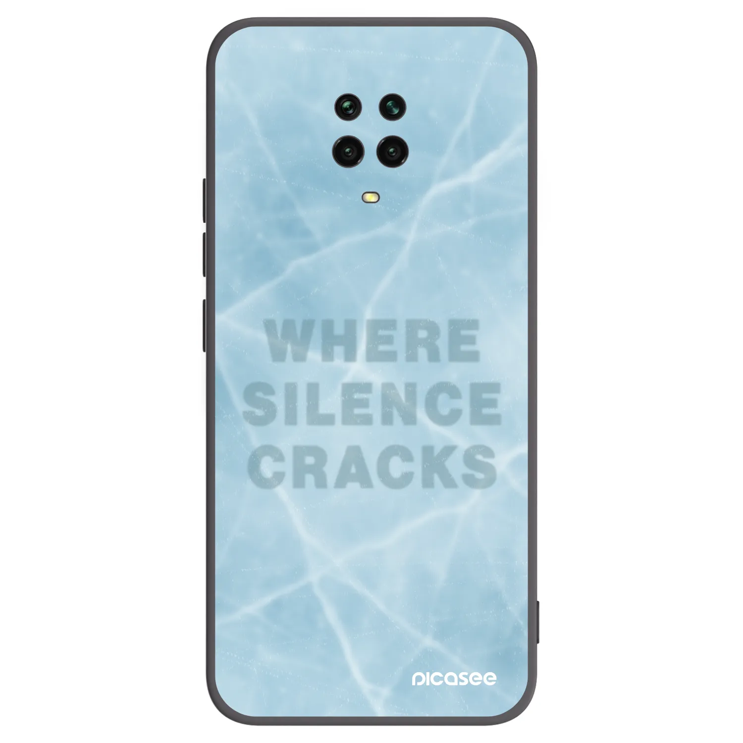 Picasee fekete szilikon tok az alábbi mobiltelefonokra Xiaomi Redmi Note 9 Pro - SILENCE