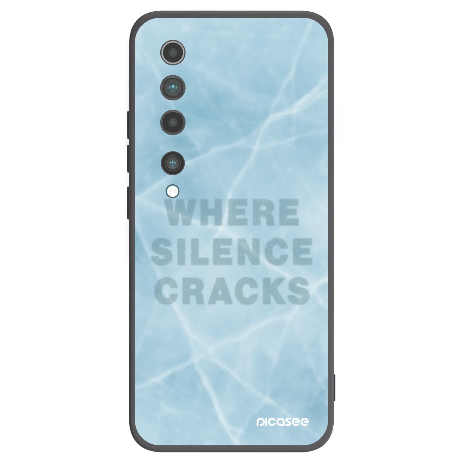 Picasee fekete szilikon tok az alábbi mobiltelefonokra Xiaomi Mi 10 - SILENCE