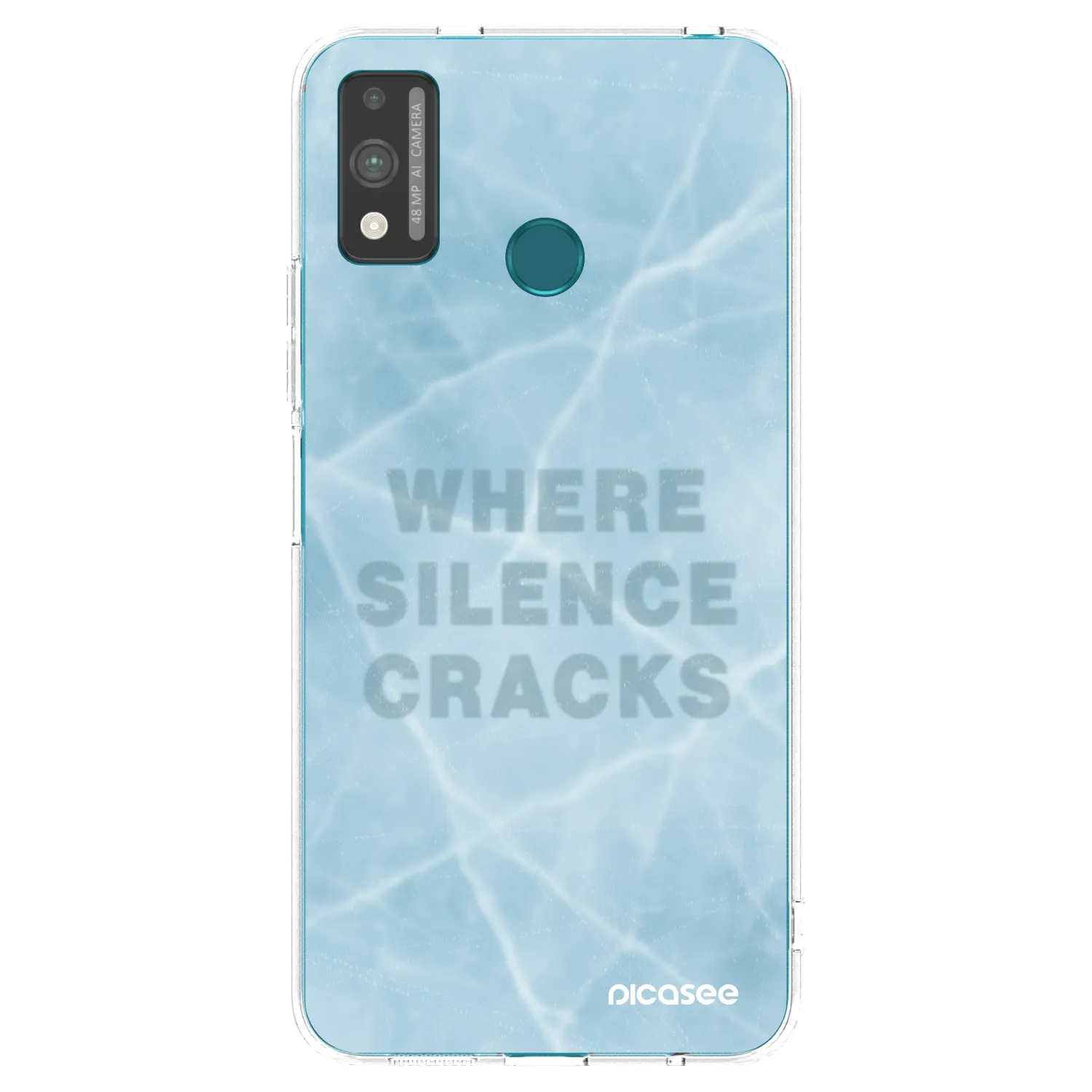Picasee átlátszó szilikon tok az alábbi mobiltelefonokra Honor 9X Lite - SILENCE